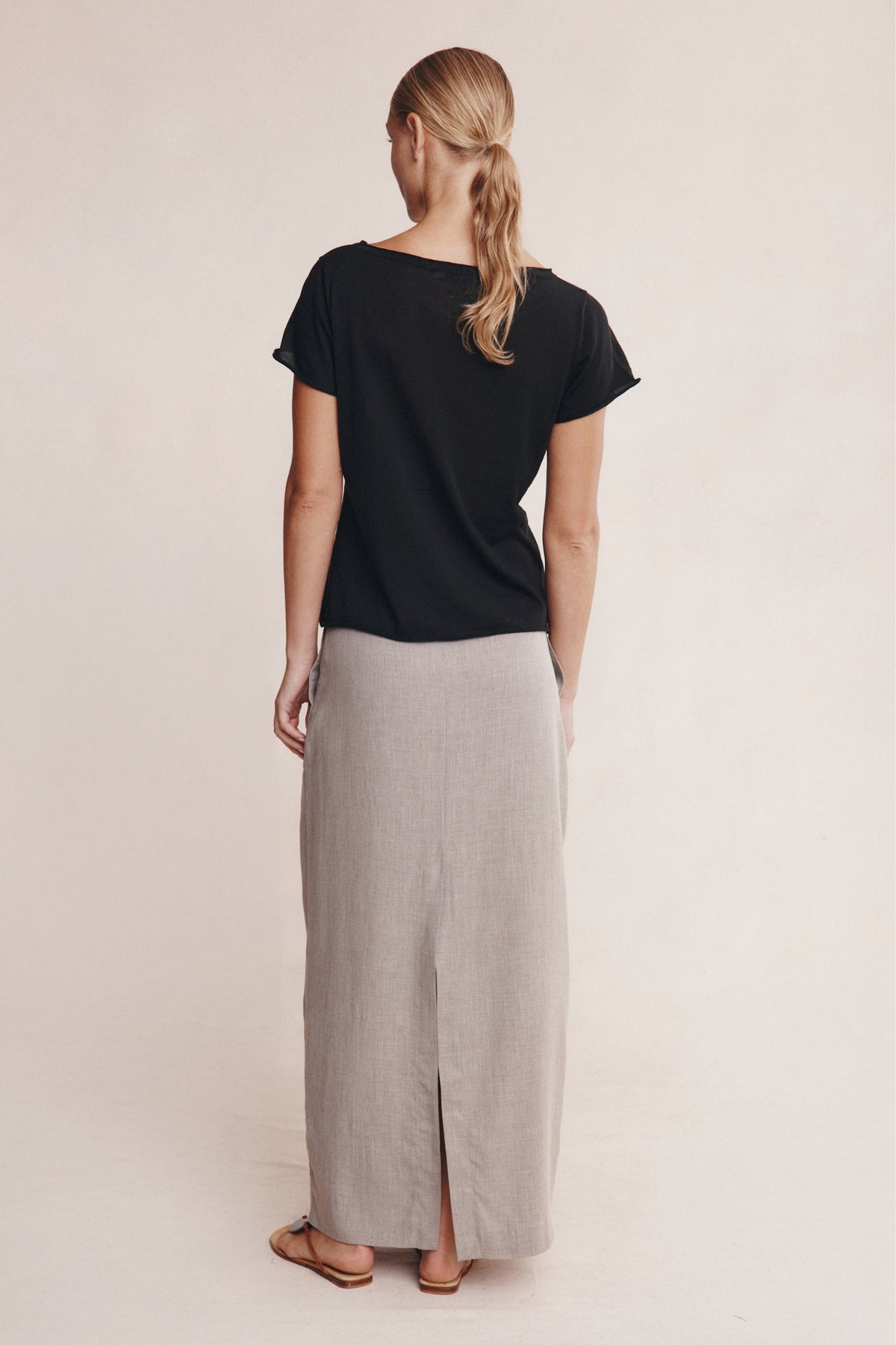 Marle Lil Knit Tee // Black
