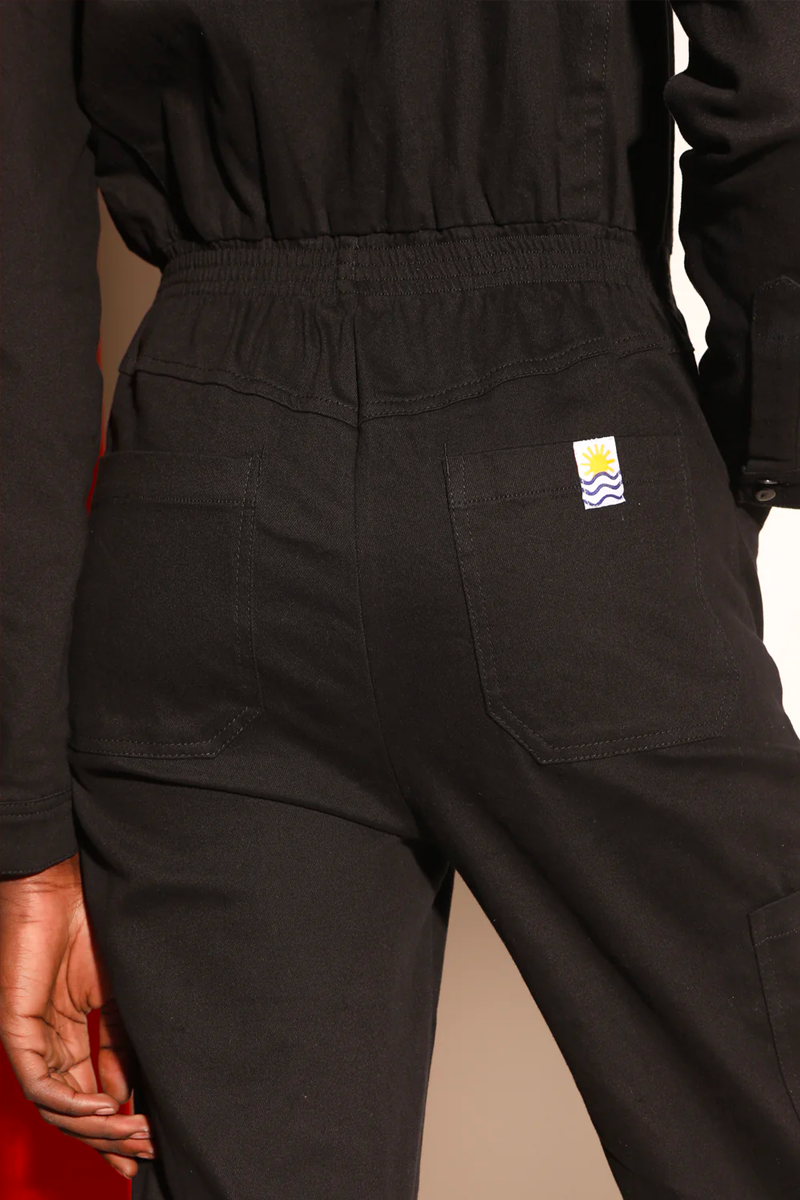 L.F. Markey Danny Longsleeve Boilersuit // Black