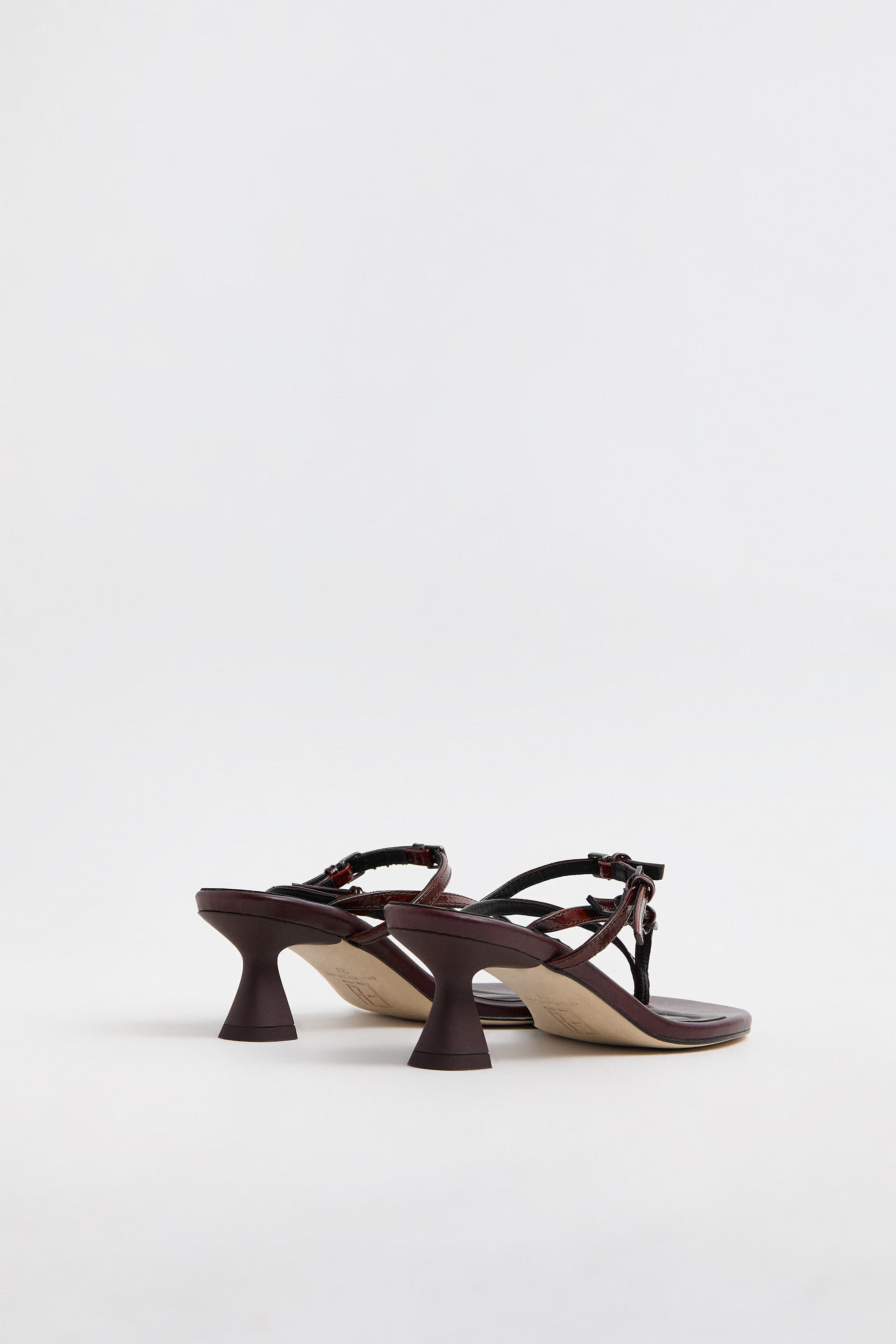Miista Abisai Mini Buckled Sandals // Burgundy