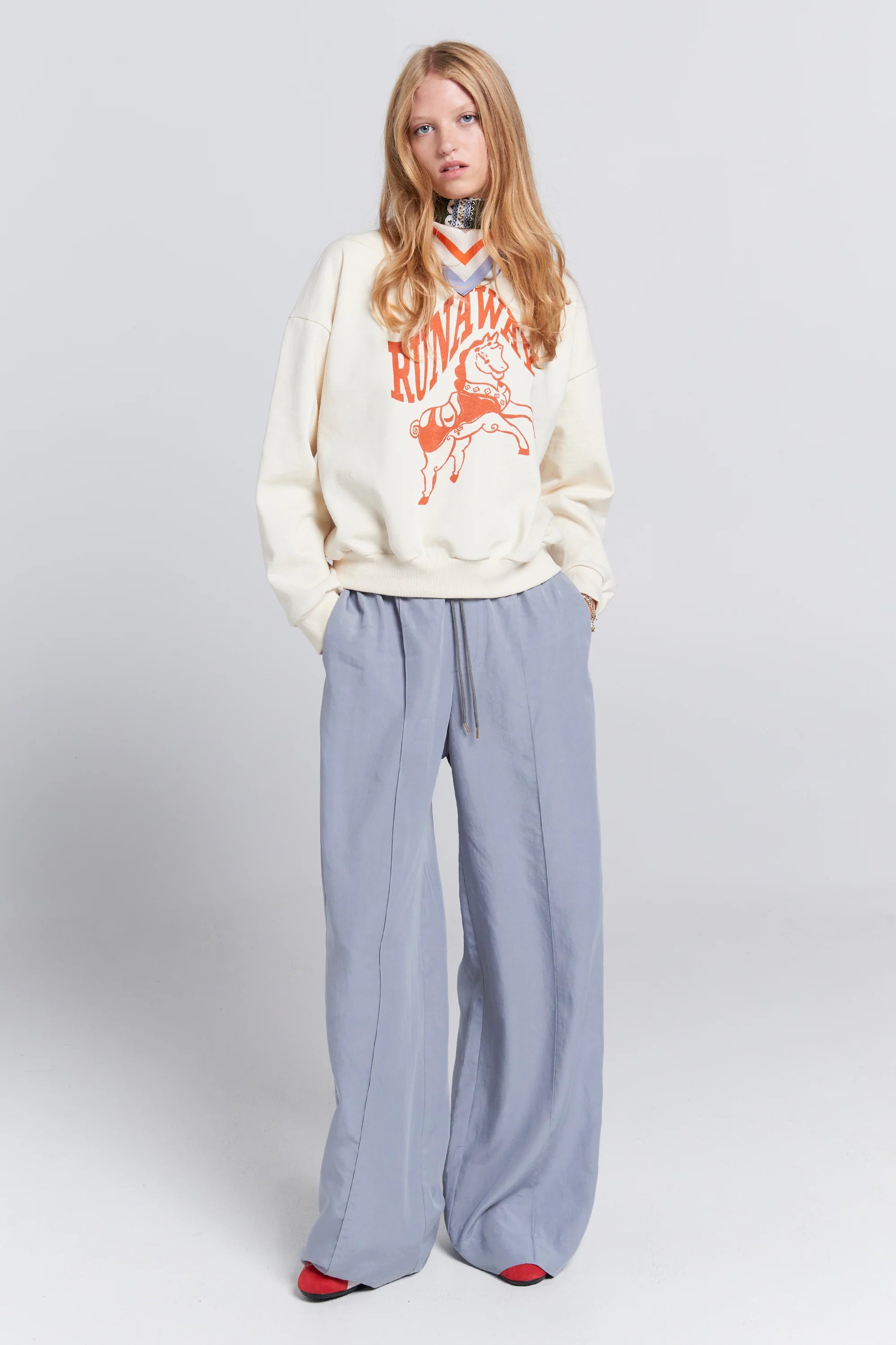 Karen Walker Frontier Trouser // Steel Blue