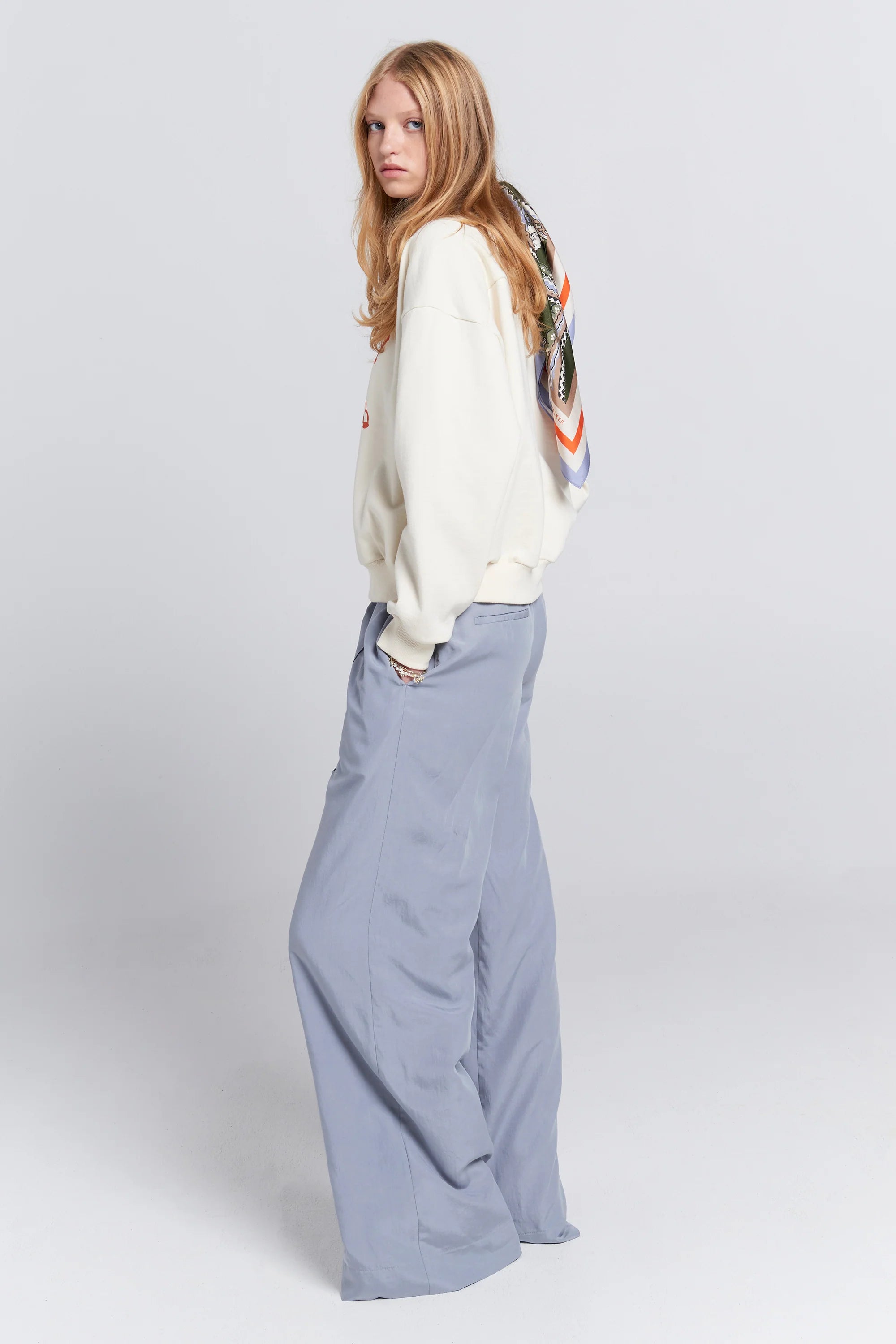 Karen Walker Frontier Trouser // Steel Blue