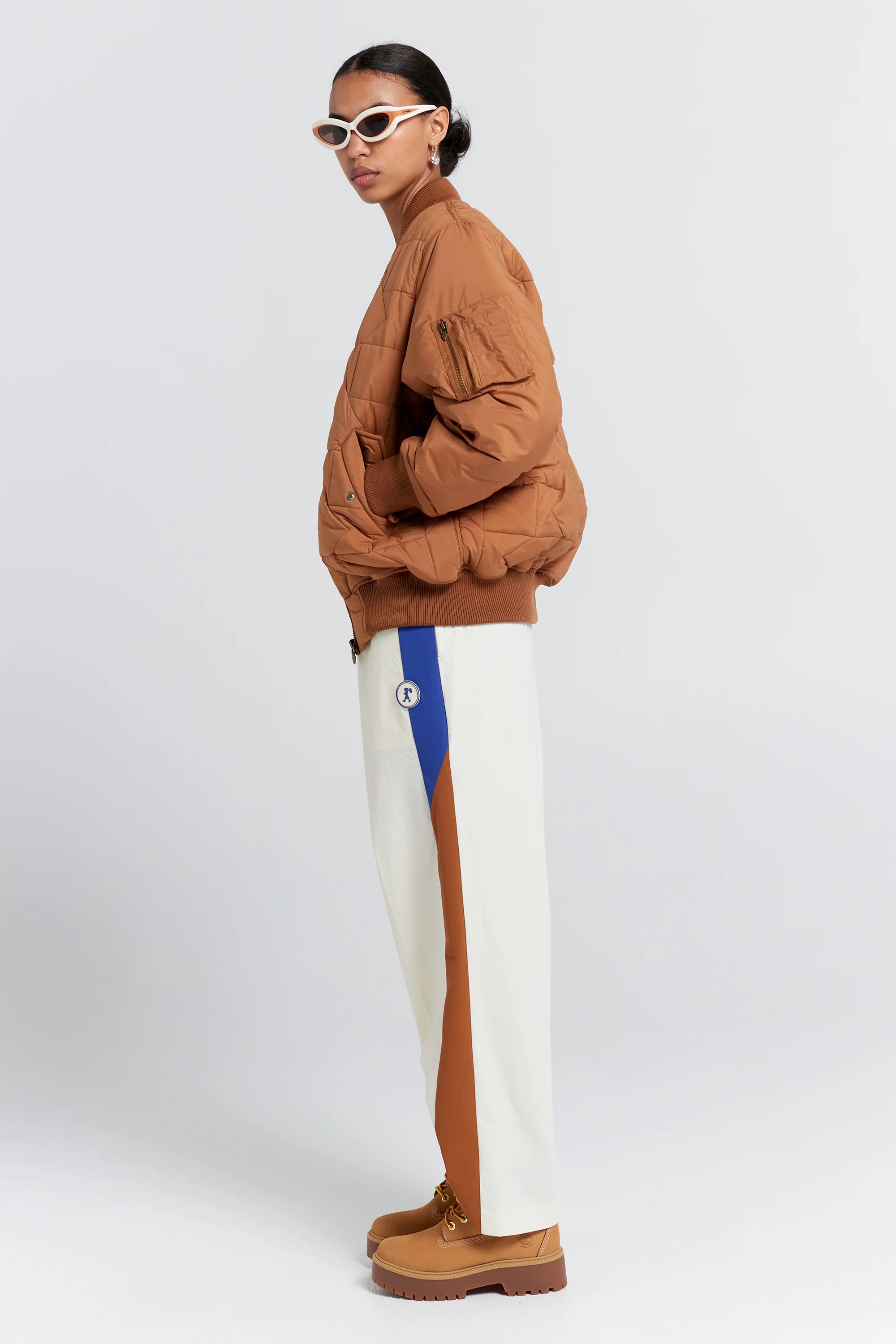 Karen Walker Walker Track Pants // Cream Multi