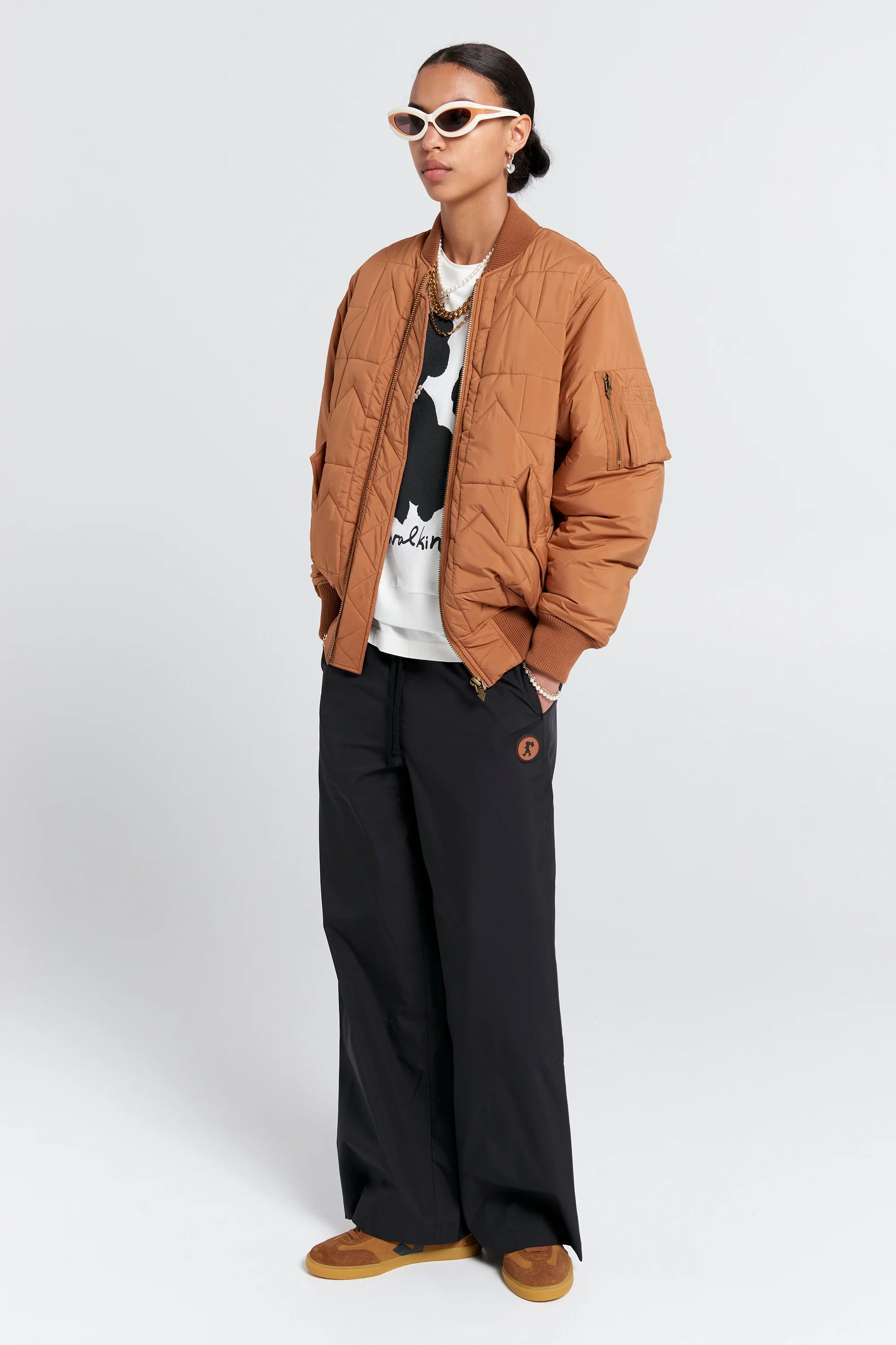 Karen Walker Leisure Track  Pants // Black