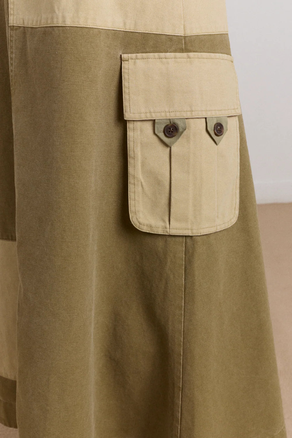 Damson Madder Marcelle Barn Midi Skirt // Olive