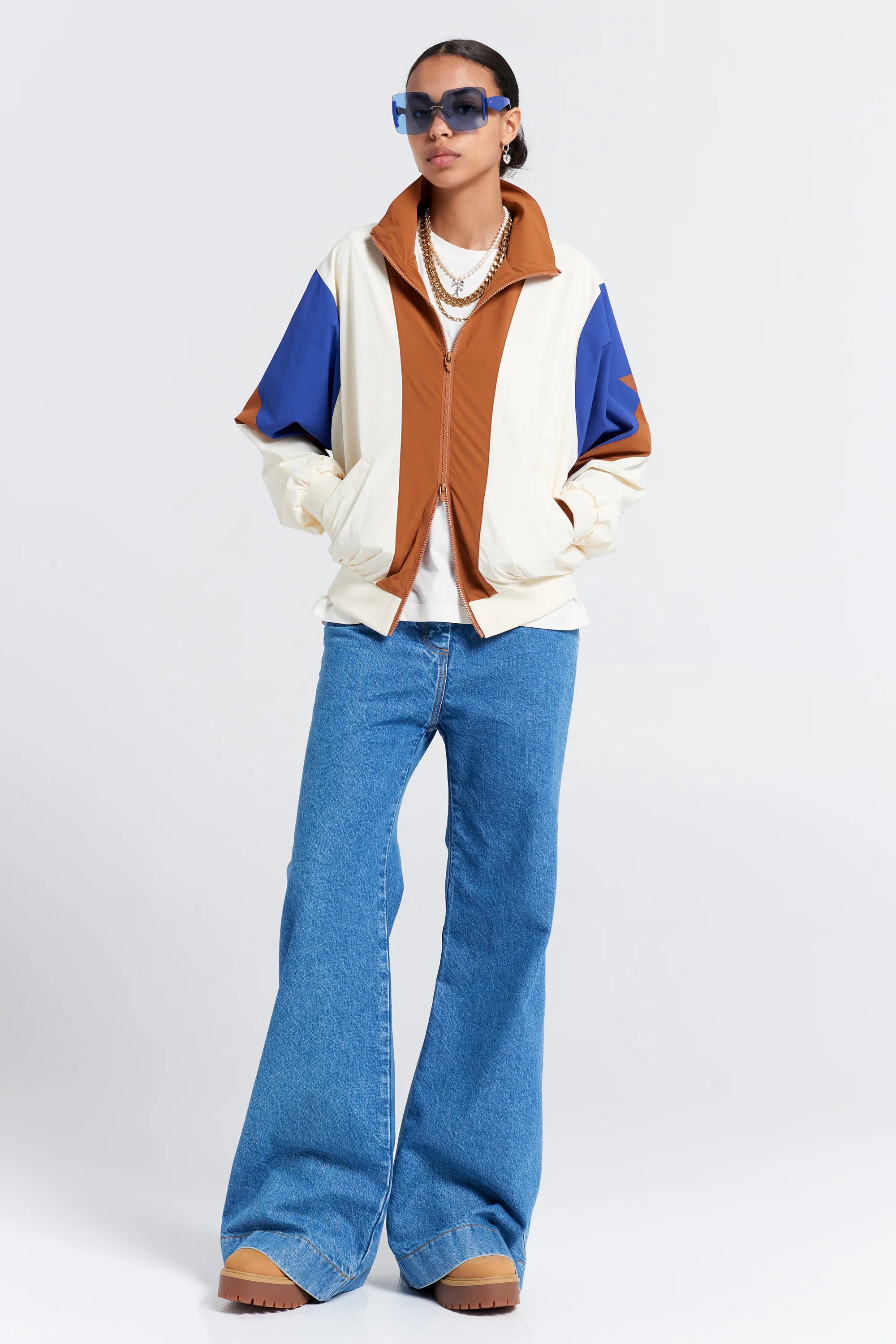 Karen Walker Walker Track Jacket // Cream Multi