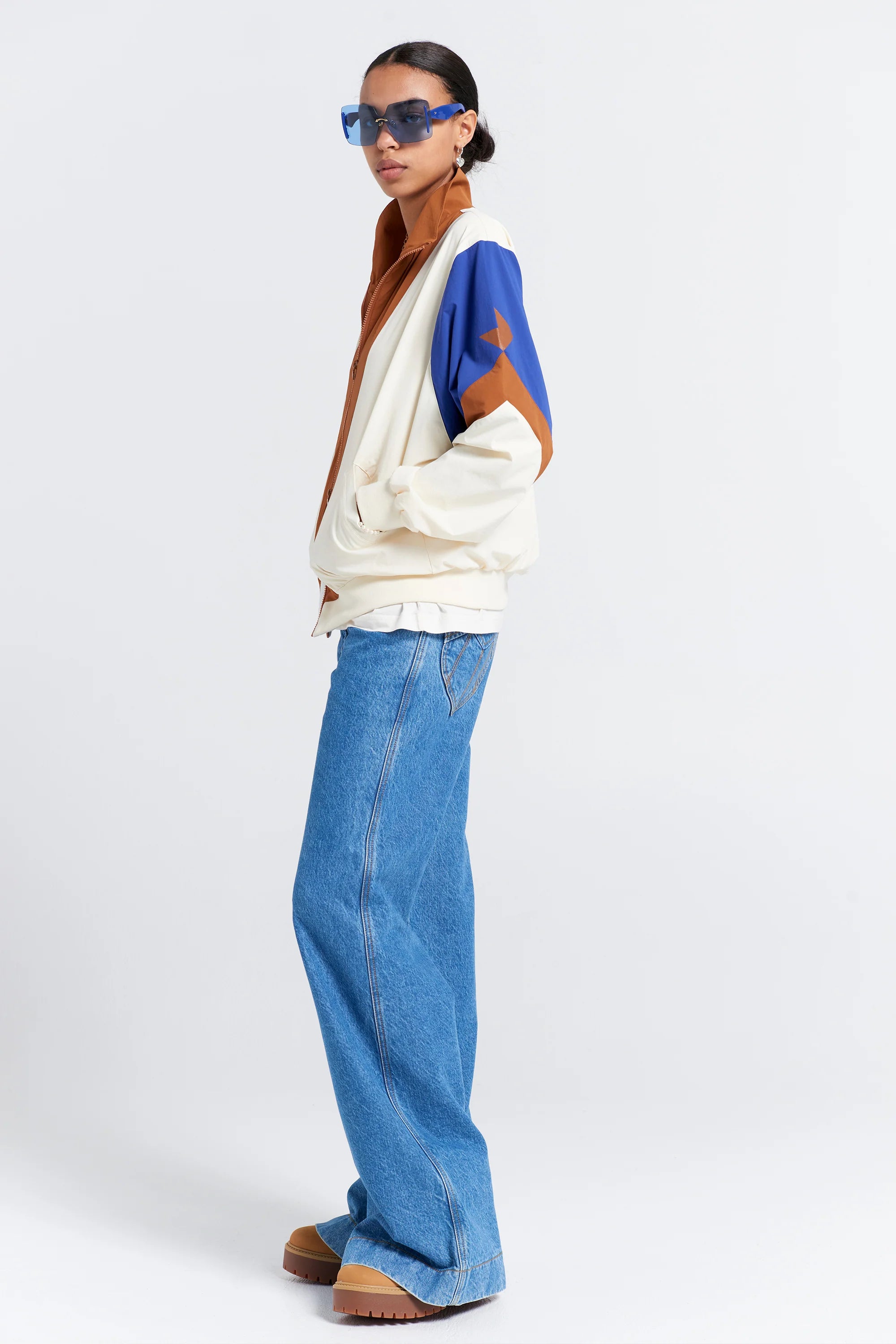 Karen Walker Walker Track Jacket // Cream Multi