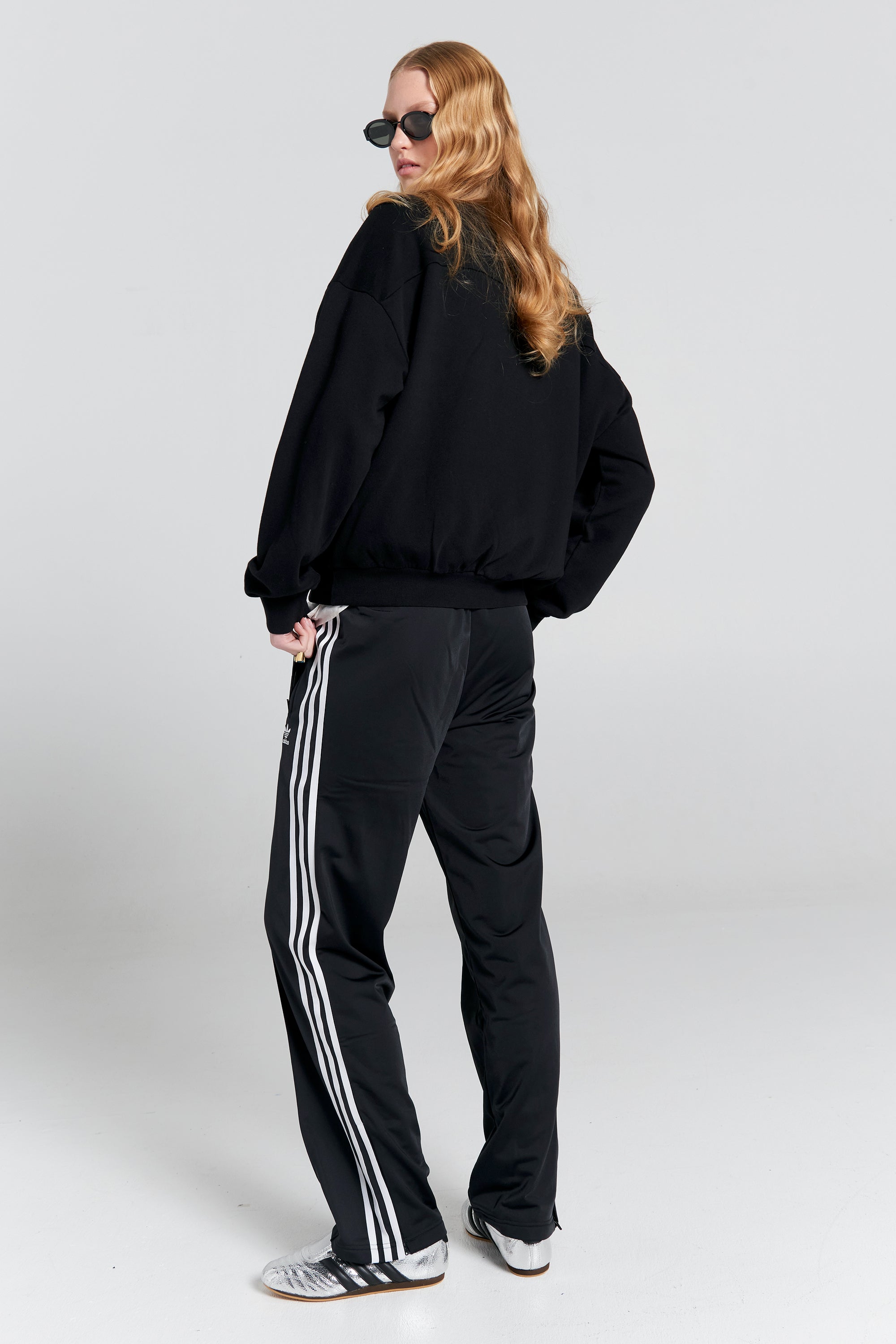 Karen Walker Runaway Girl Crewneck Sweatshirt //Black