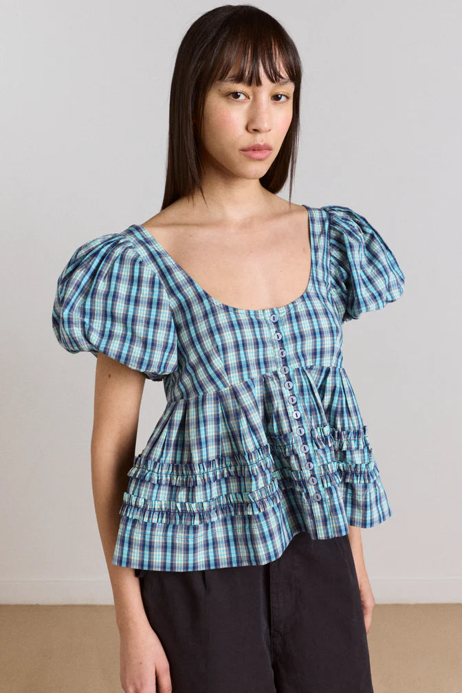 Damson Madder Summer Joy Blouse // Tomboy Check