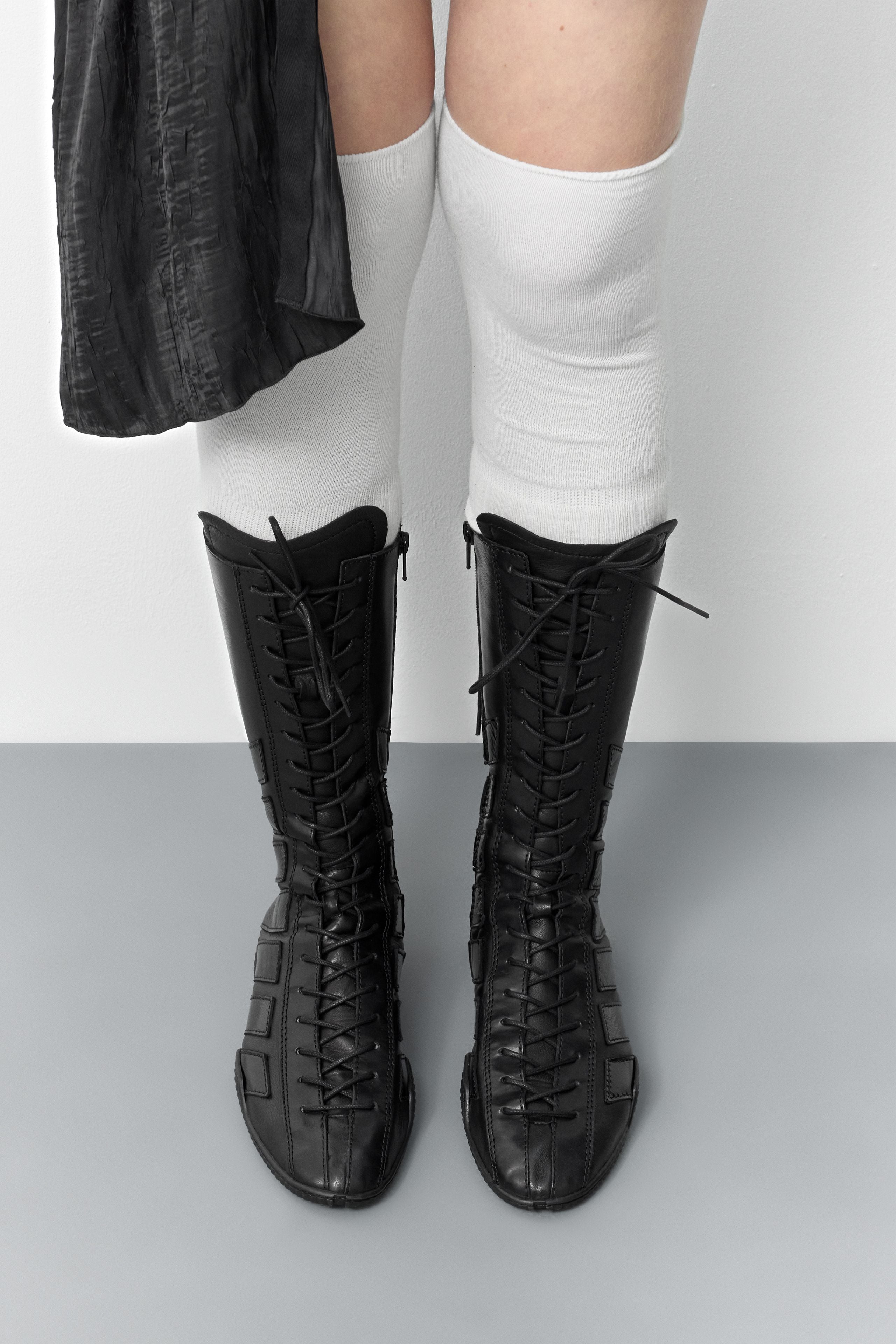 Miista Imogen Lace Sneaker Boots // Black