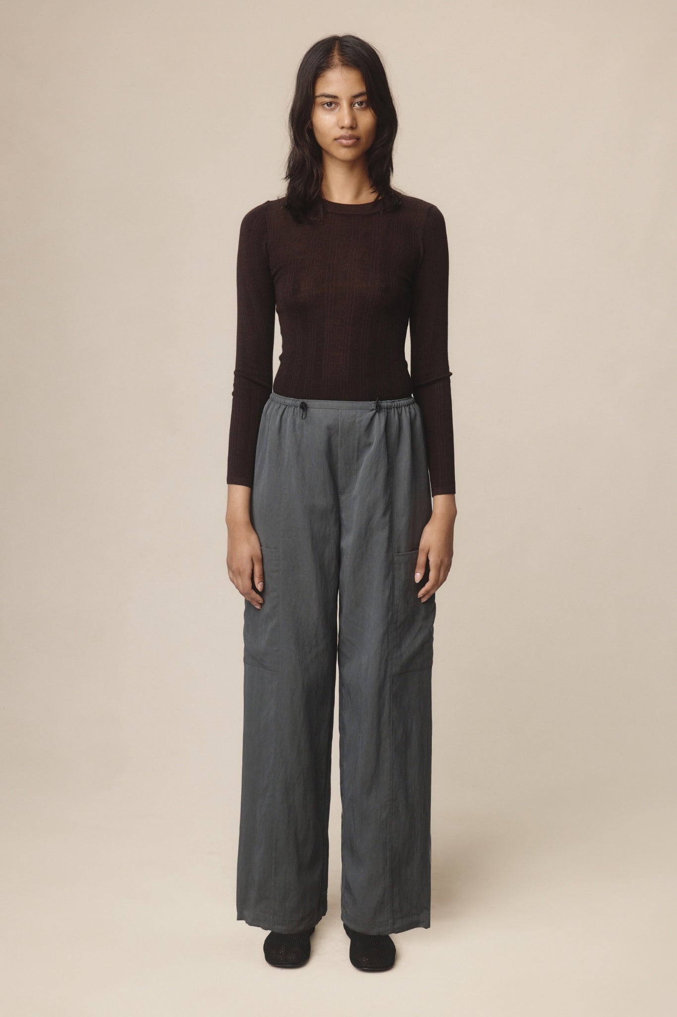 Marle Gray Pant // Charcoal