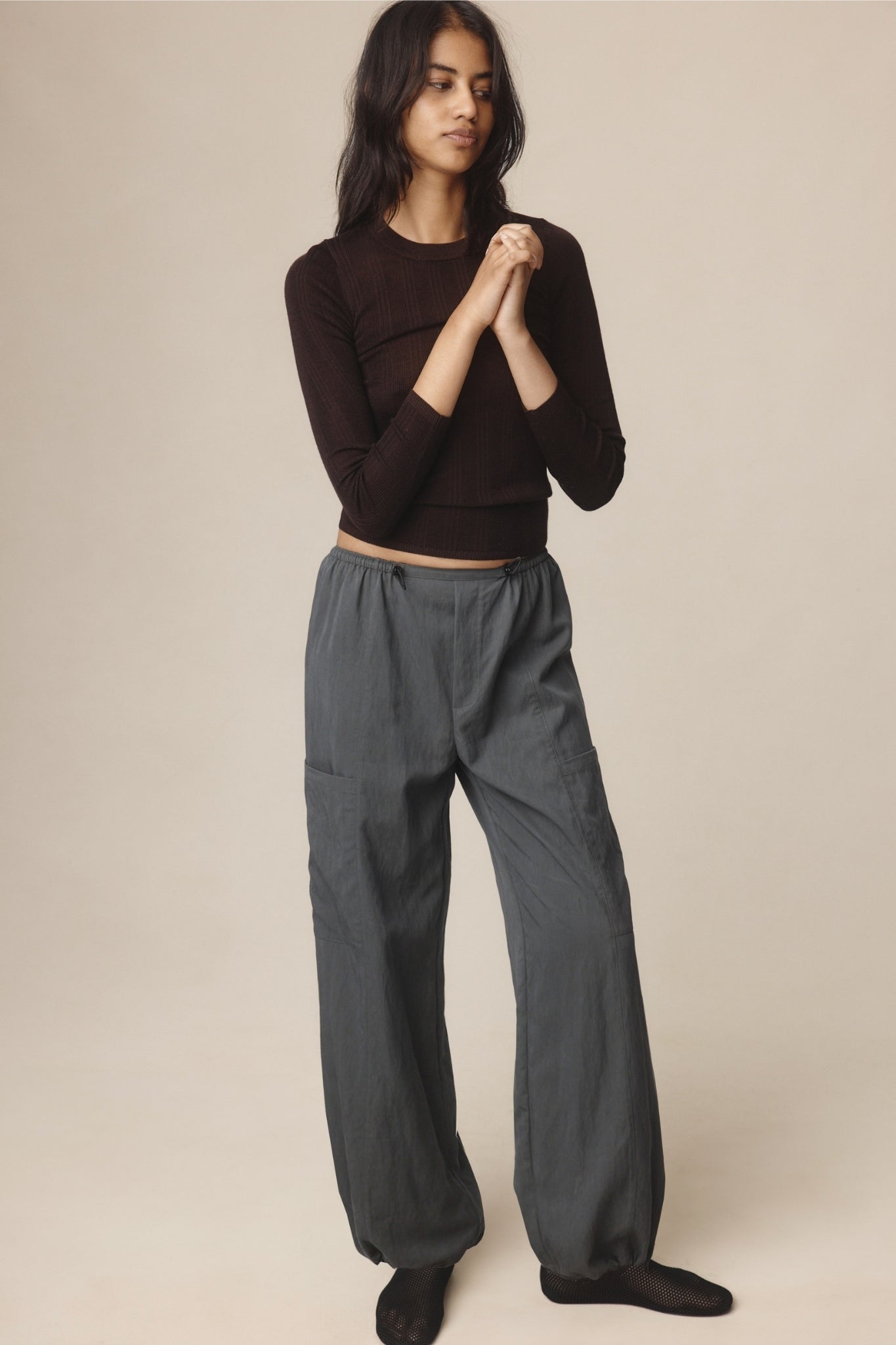 Marle Gray Pant // Charcoal