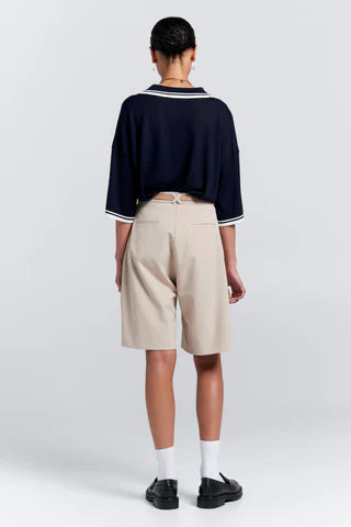 Karen Walker Relax Knit Polo // Navy