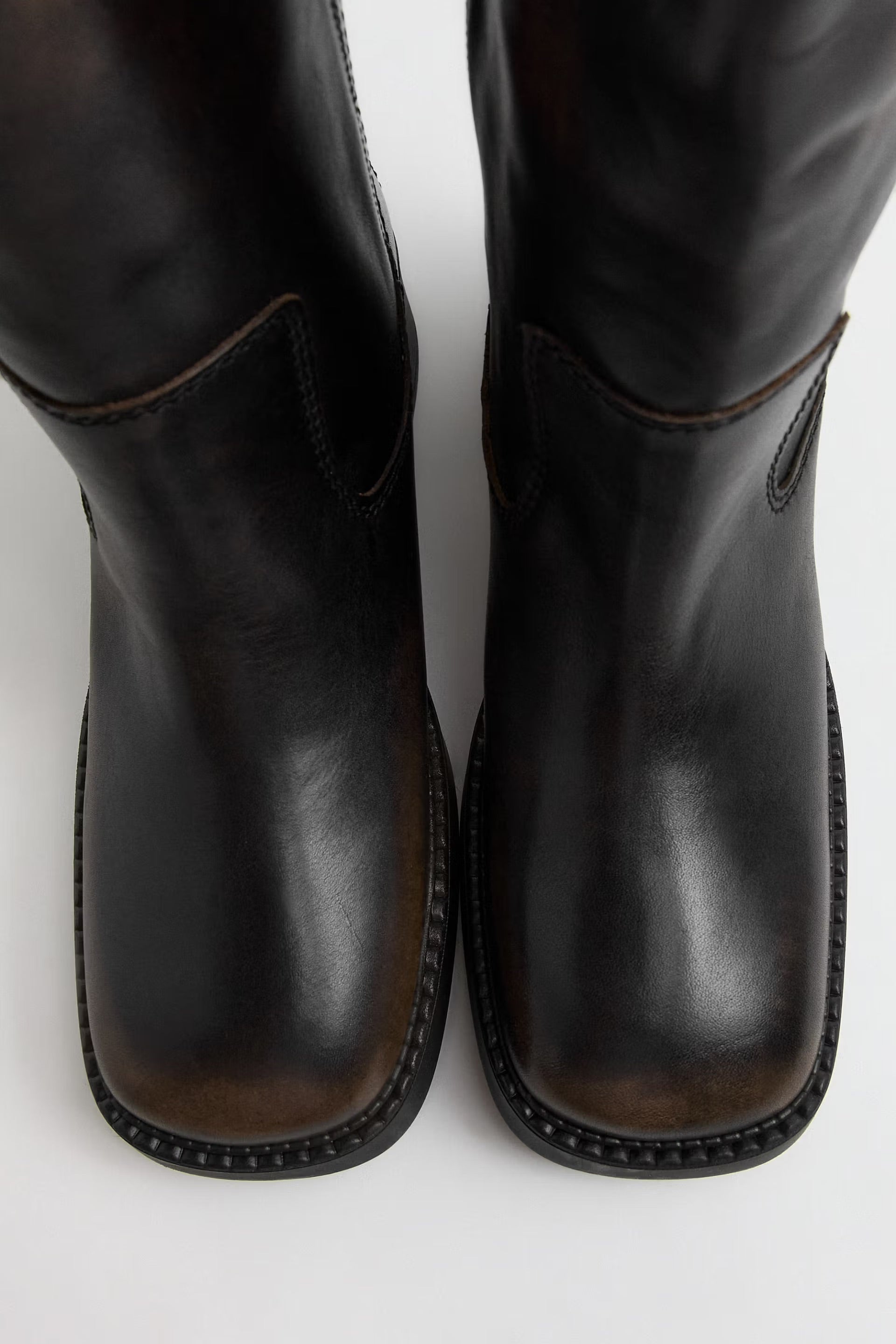Miista Inaya Brushed Ankle Boots // Brown