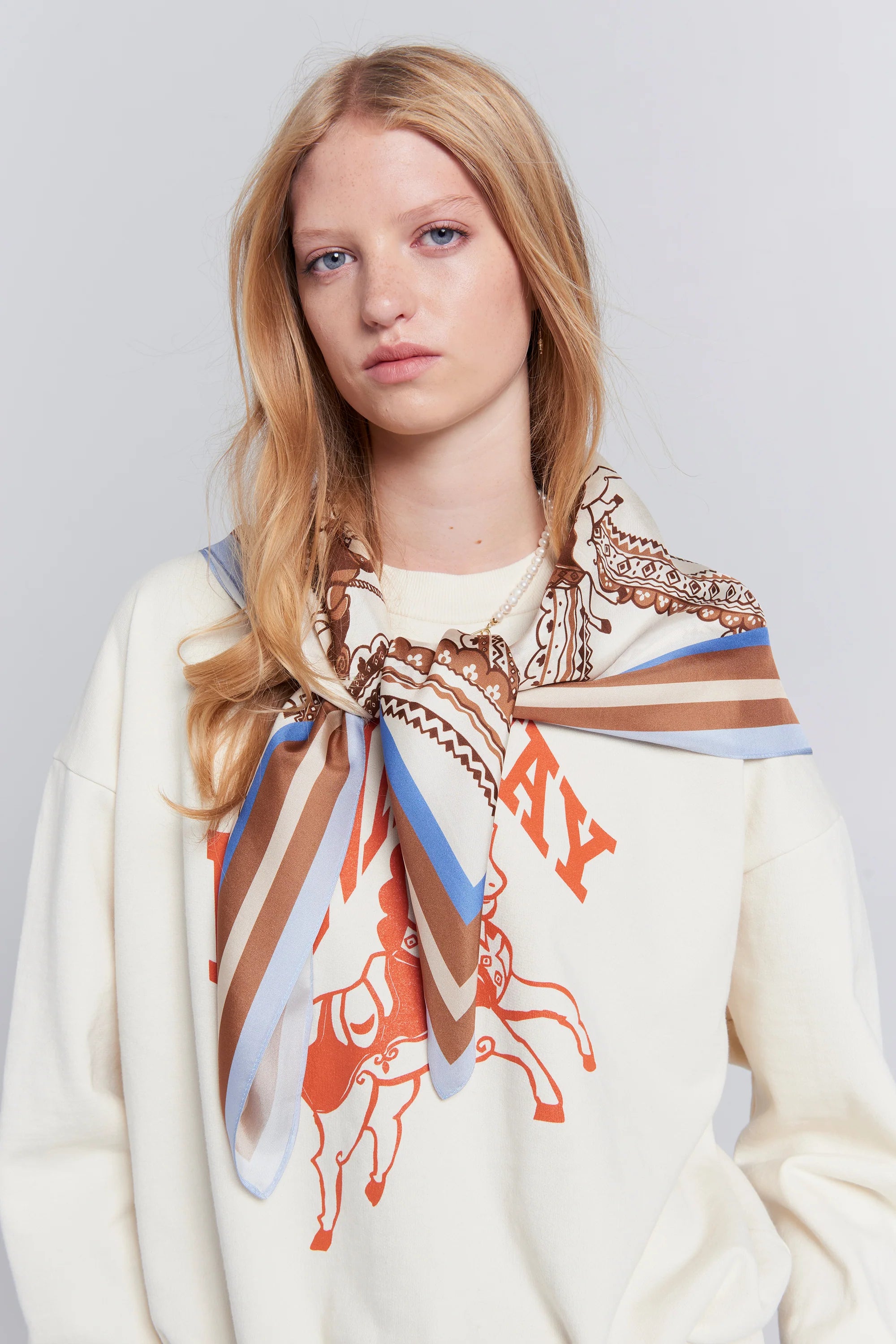 Karen Walker Carousel Classic Silk Scarf // Multi