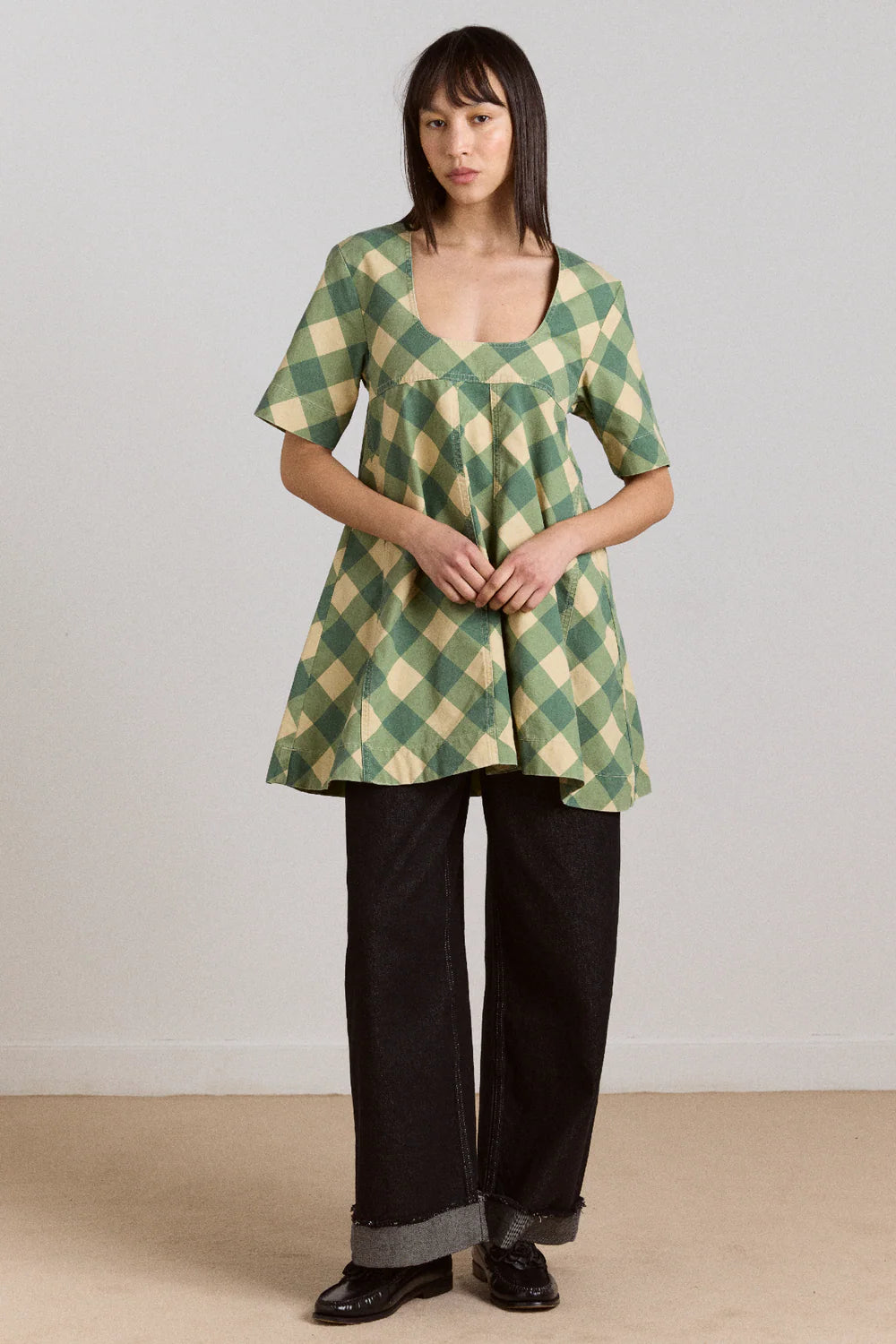 Damson Madder Bridget Mini Dress // Gingham