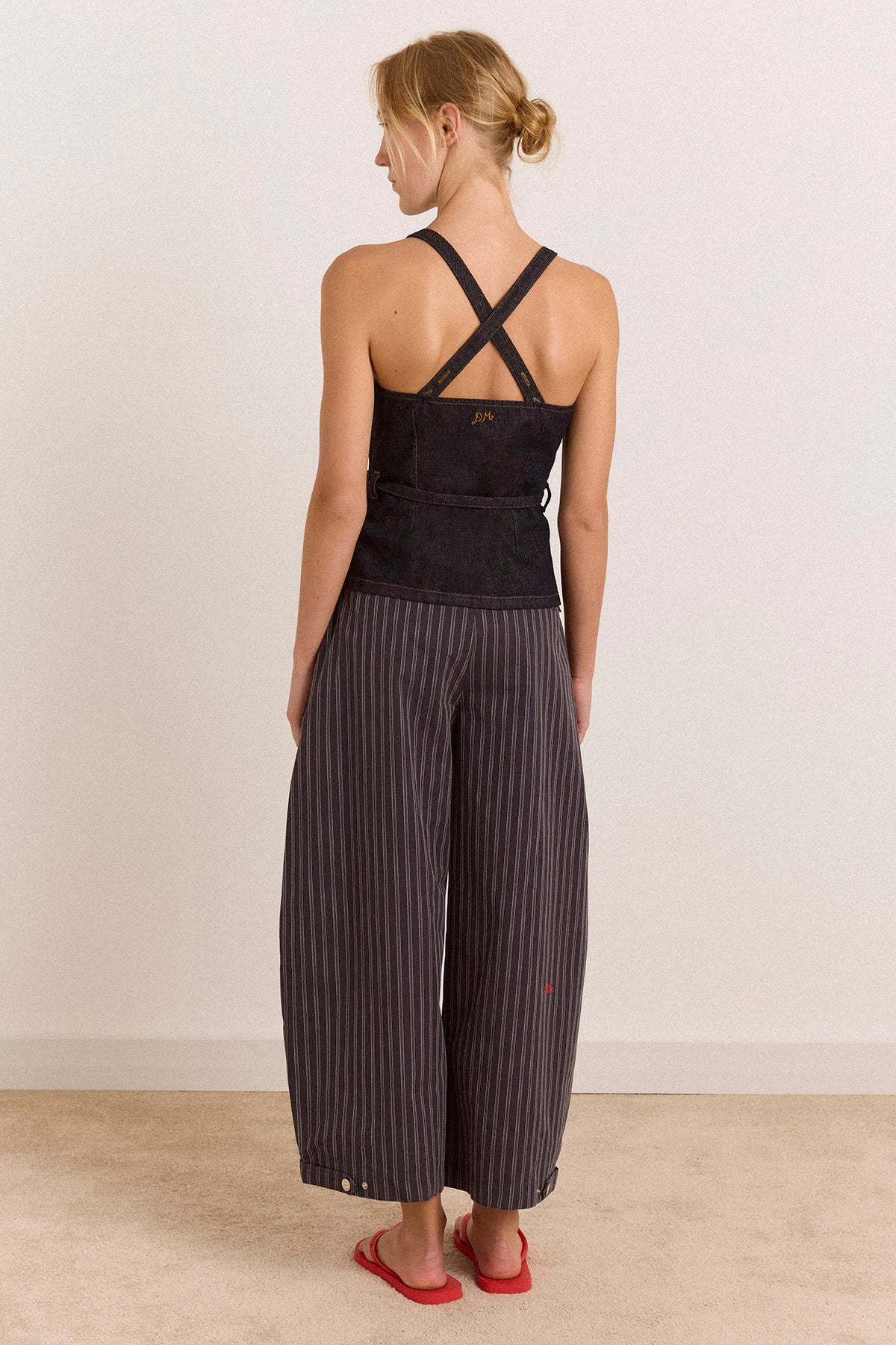 Damson Madder Annabelle Apron Top // Indigo