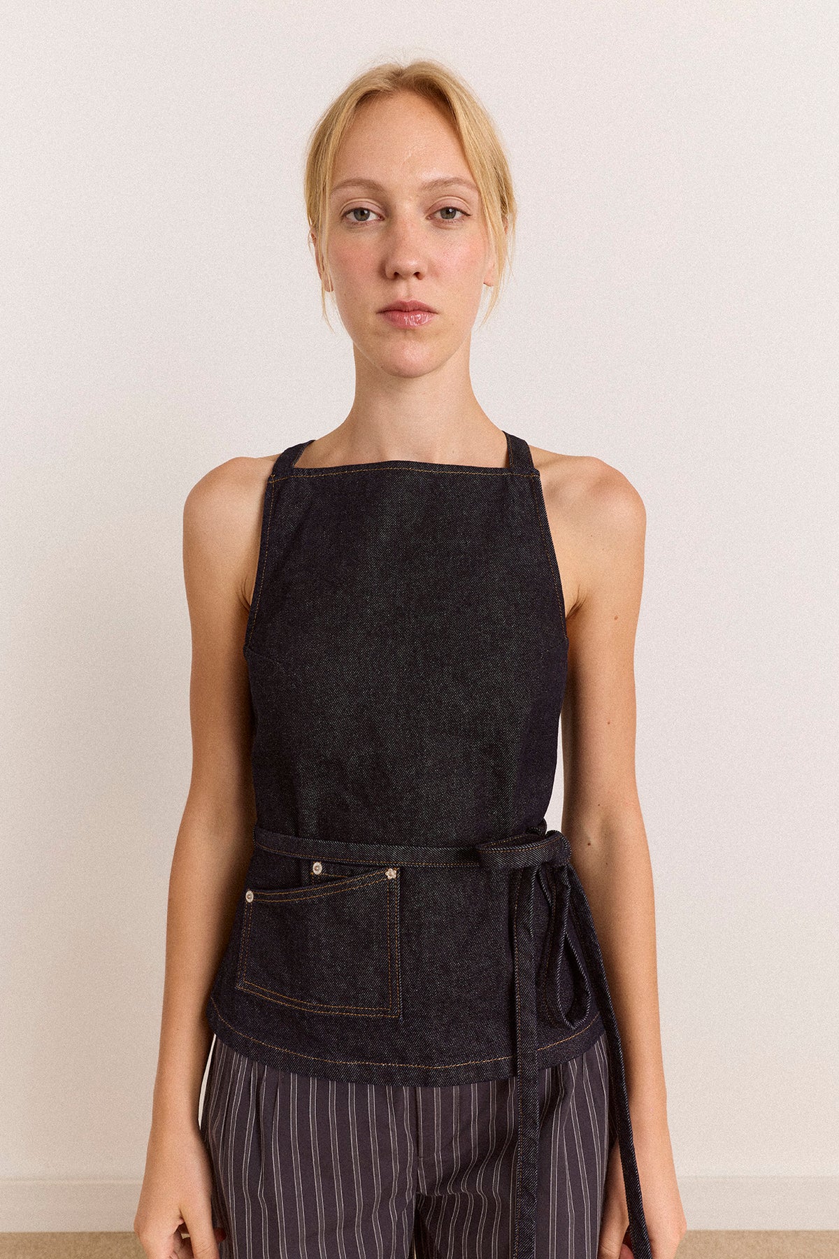 Damson Madder Annabelle Apron Top // Indigo