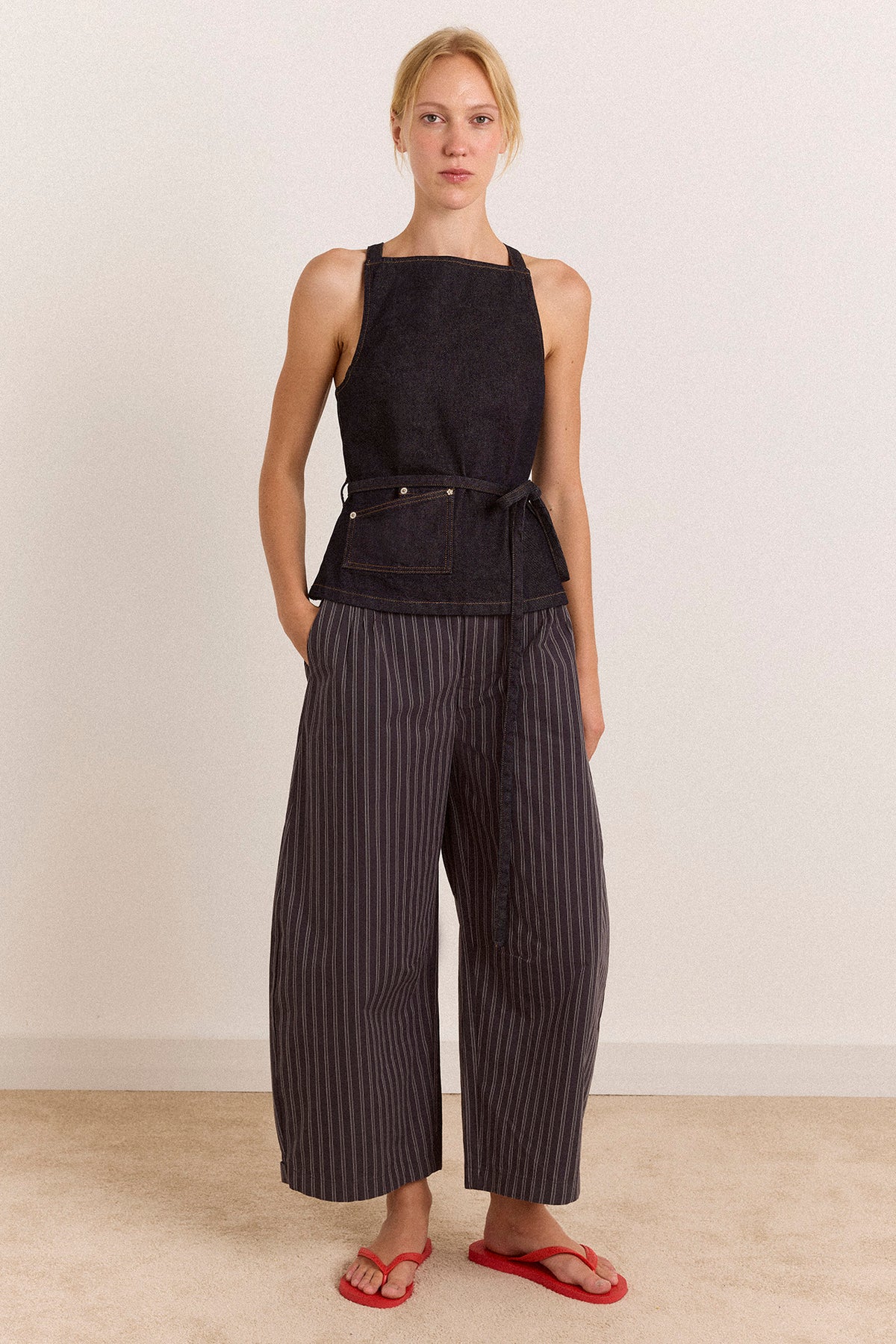 Damson Madder Annabelle Apron Top // Indigo