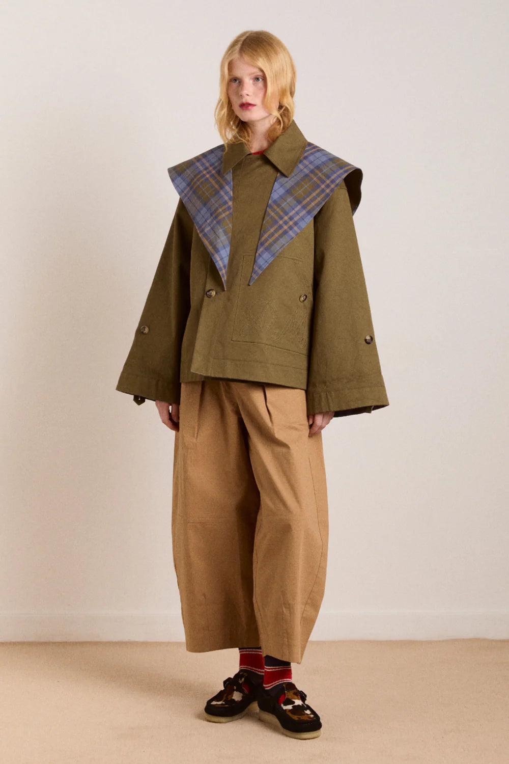 Damson Madder Jerry Crop Trench //Olive