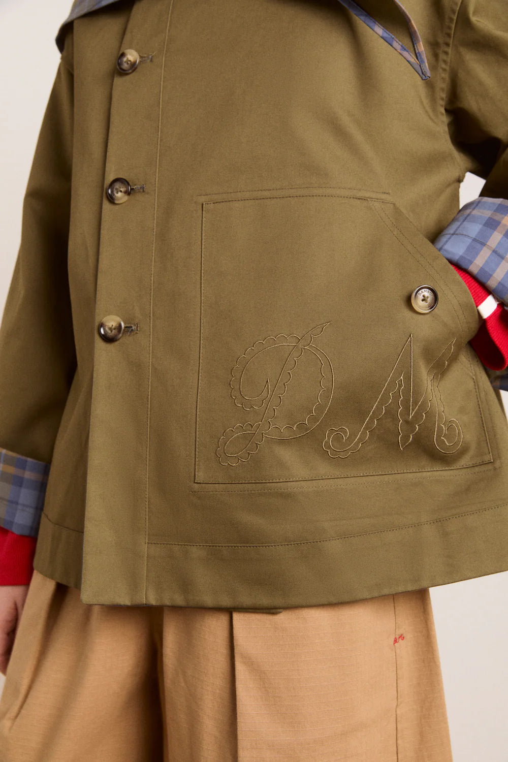 Damson Madder Jerry Crop Trench //Olive