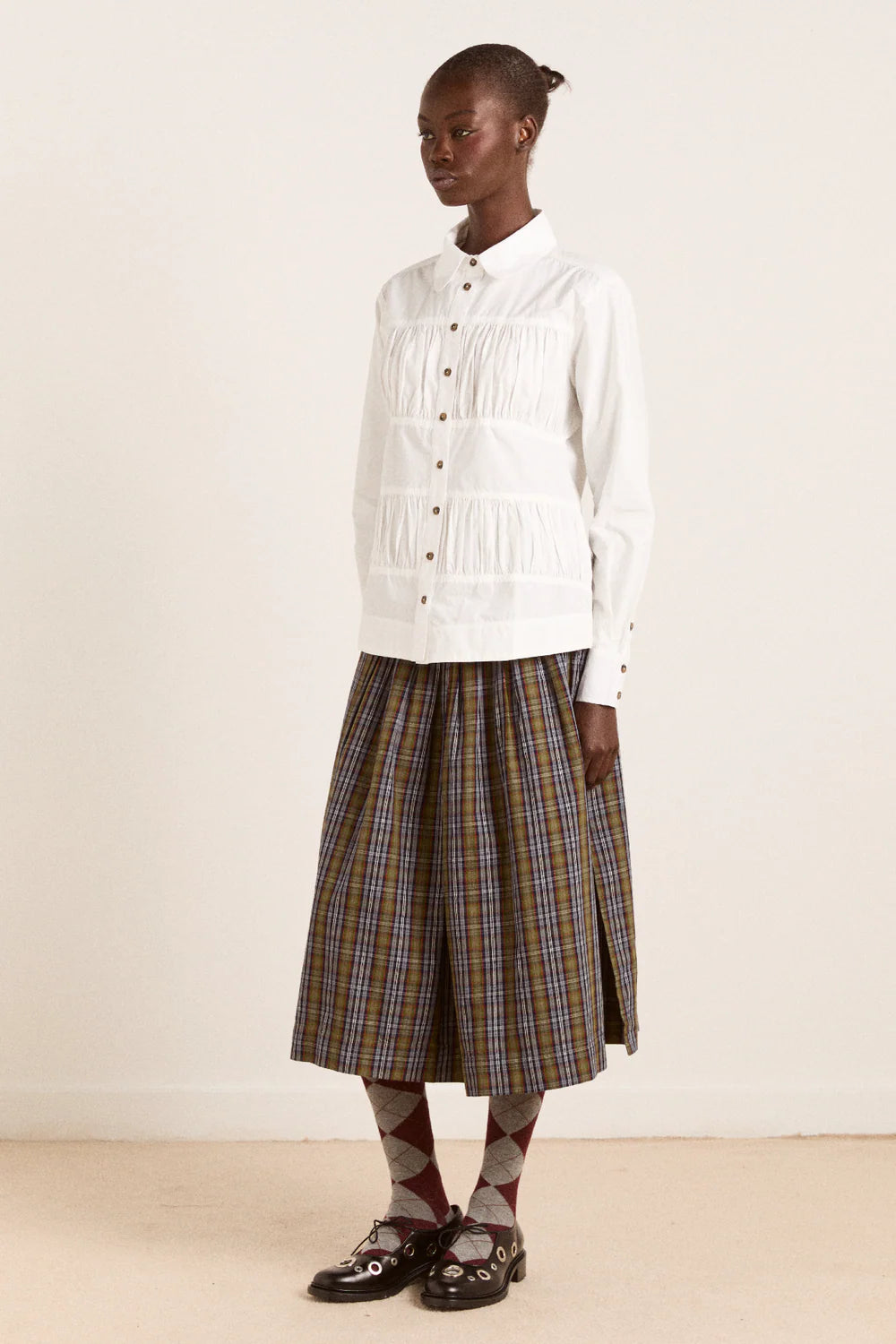 Damson Madder Xenia Shirt // White