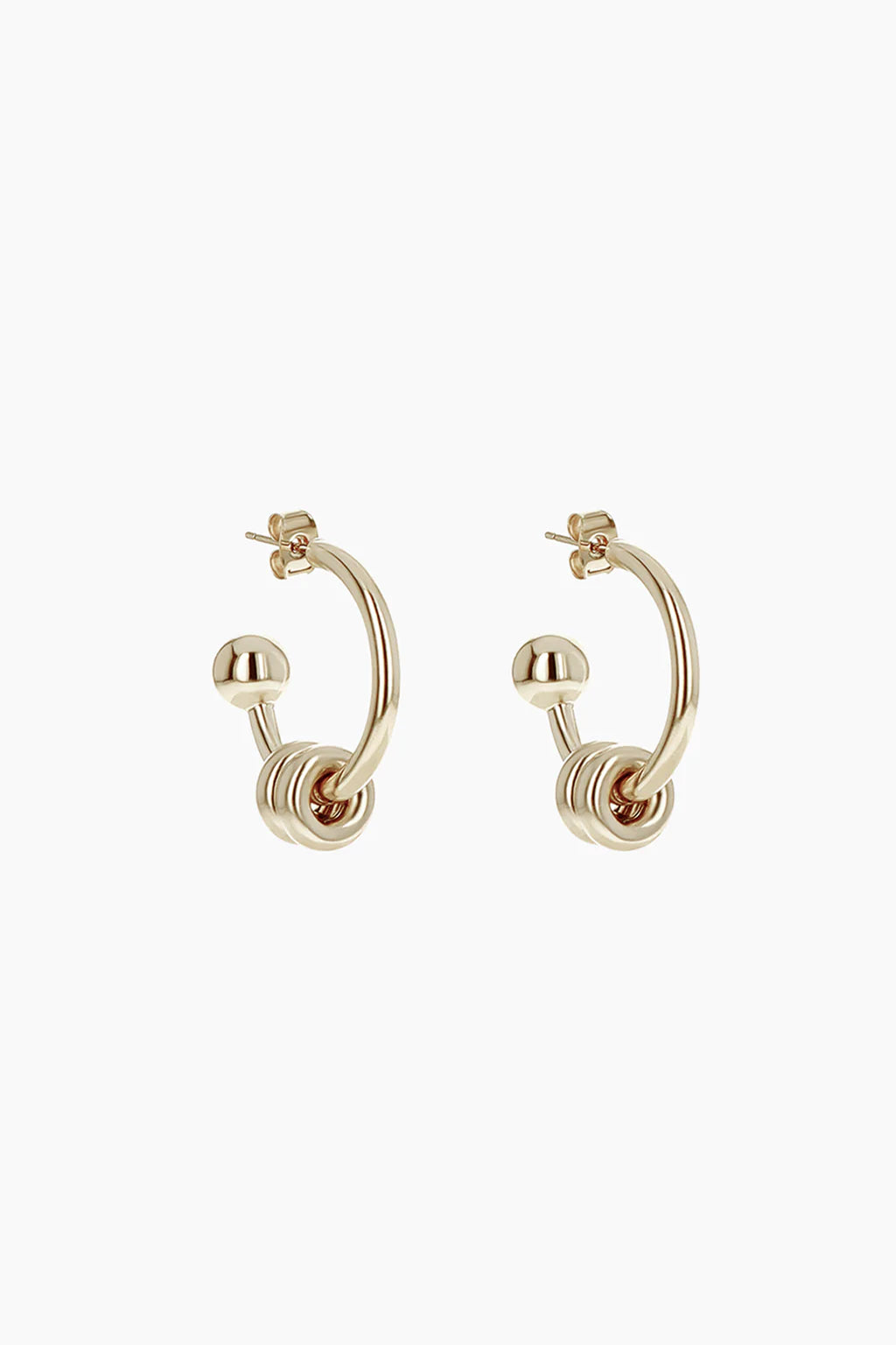 Justine Clenquet Alan Earrings // Gold