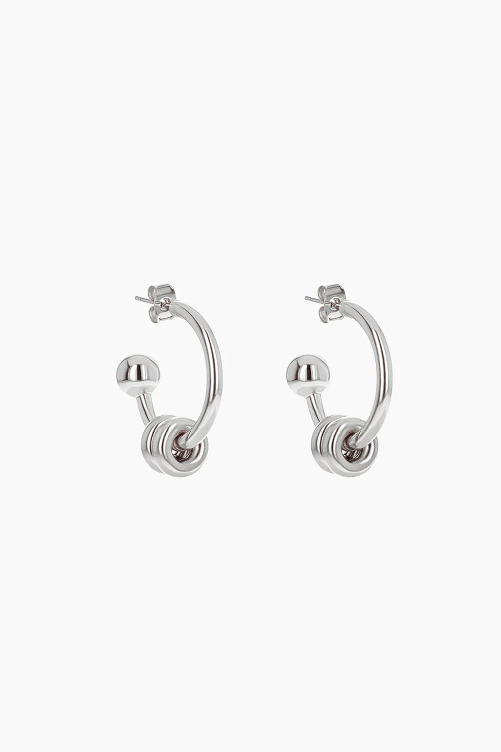 Justine Clenquet Alan Earrings // Silver
