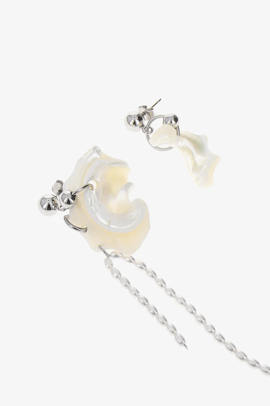 Justine Clenquet Alba Earrings // Silver