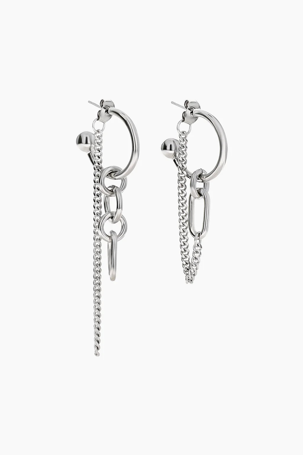 Justine Clenquet Allen Earrings // Silver