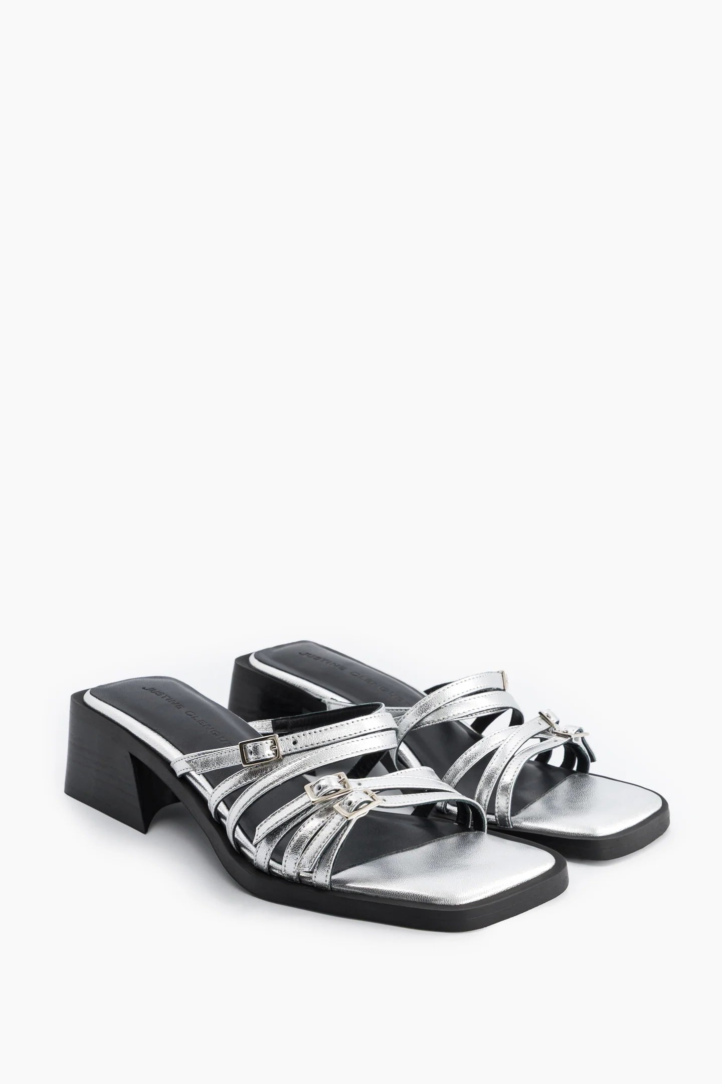 Justine Clenquet Andie Sandals // Silver