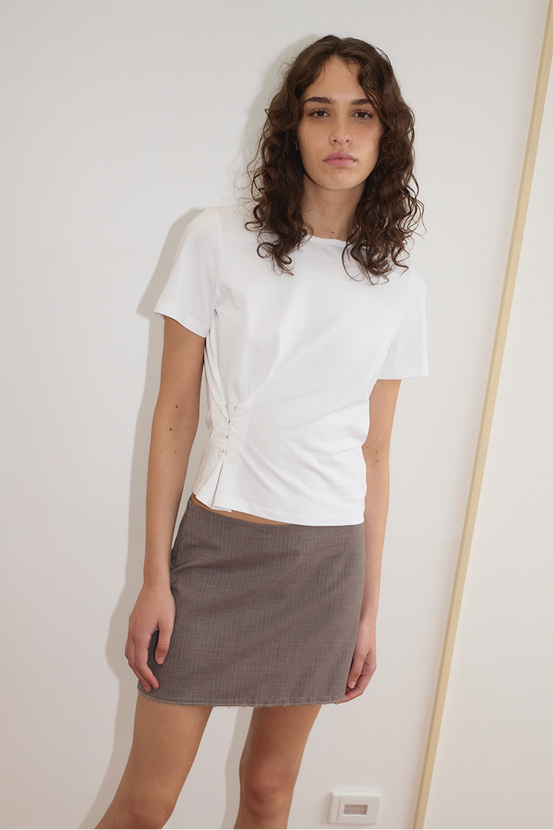 Deiji Studios Pinch Tee // White