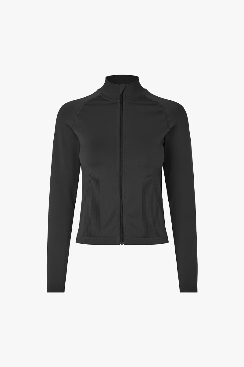 Samsøe Samsøe Sairis Zip Blouse // Off Black