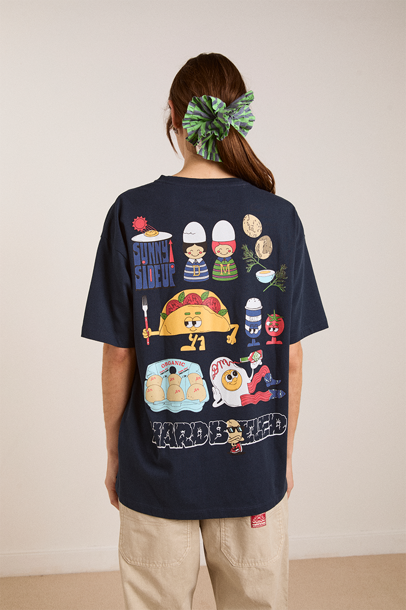 Damson Madder All Day Breakfast Tee // Navy