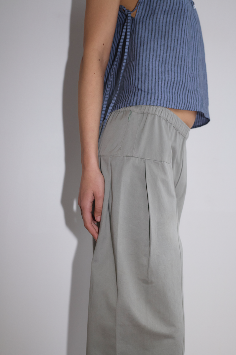 Deiji Studios Pleat Pant // Sage Grey
