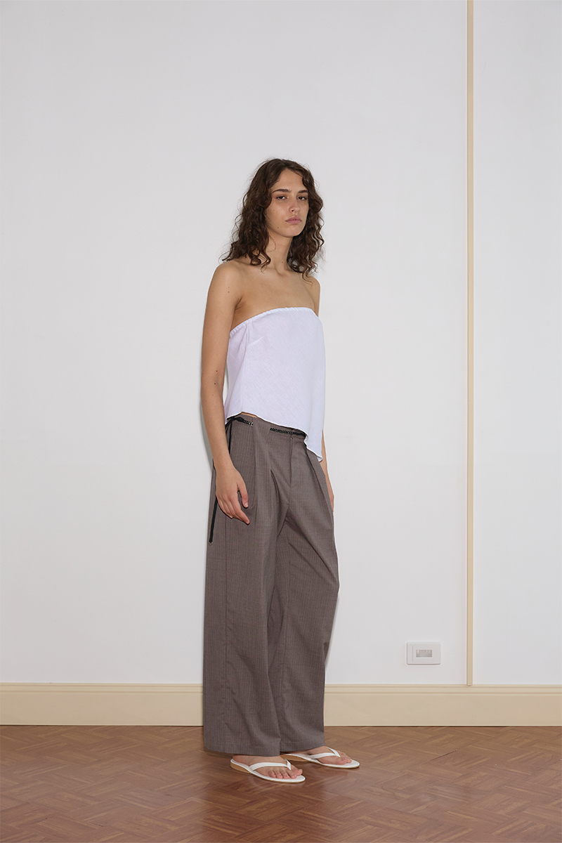 Deiji Studios Line Top // White