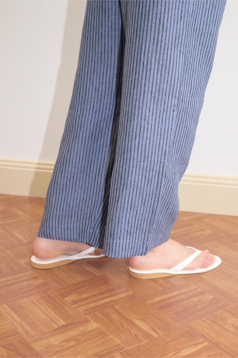 Deiji Studios Ease Trouser // Azure Stripe