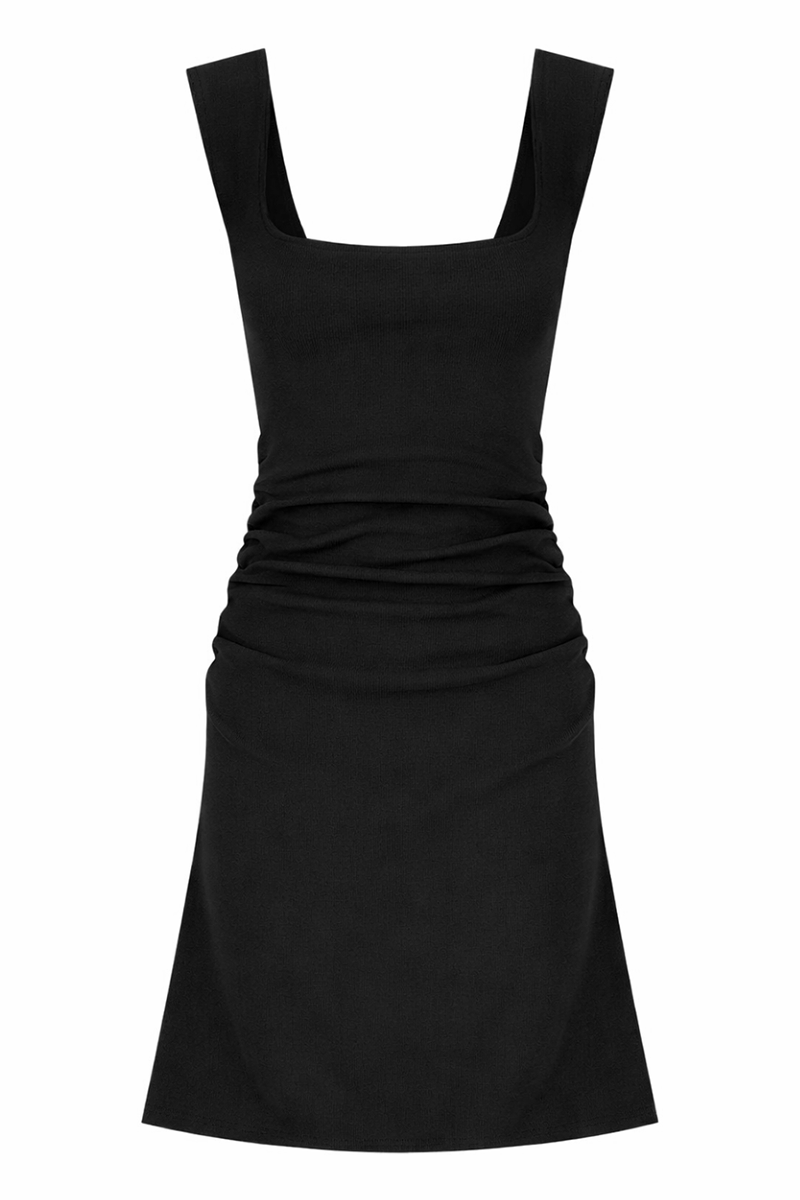 Dominique Healy Naia Tank Mini Dress // Black