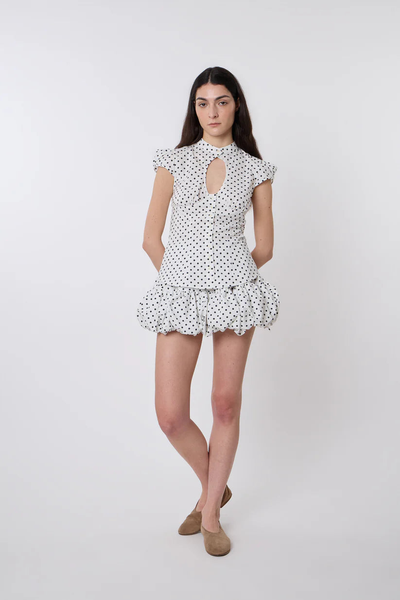 Catheclisma Berta Top // Polkadot