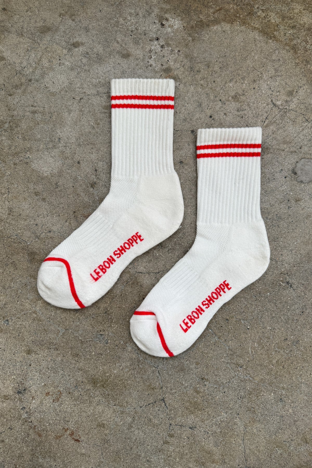 Le Bon Shoppe Boyfriend Socks // Clean White
