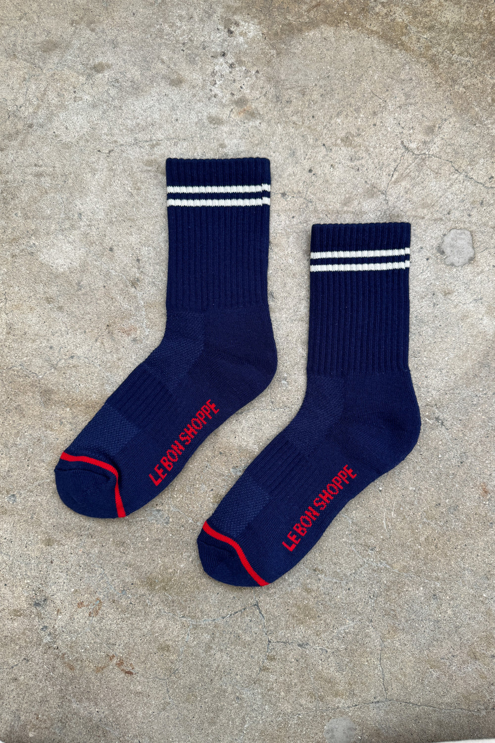 Le Bon Shoppe Boyfriend Socks // Navy