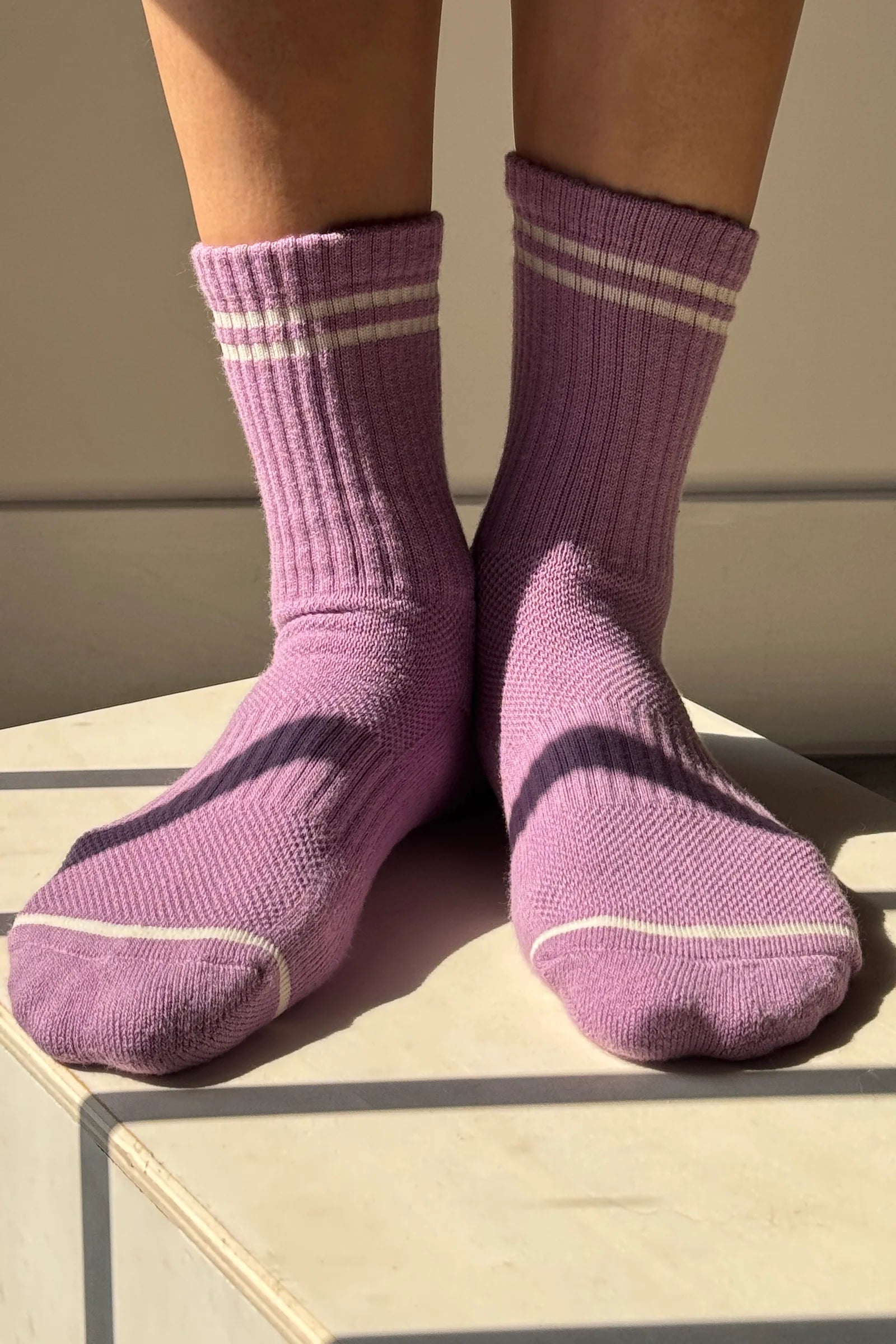 Le Bon Shoppe Boyfriend Socks // Grape