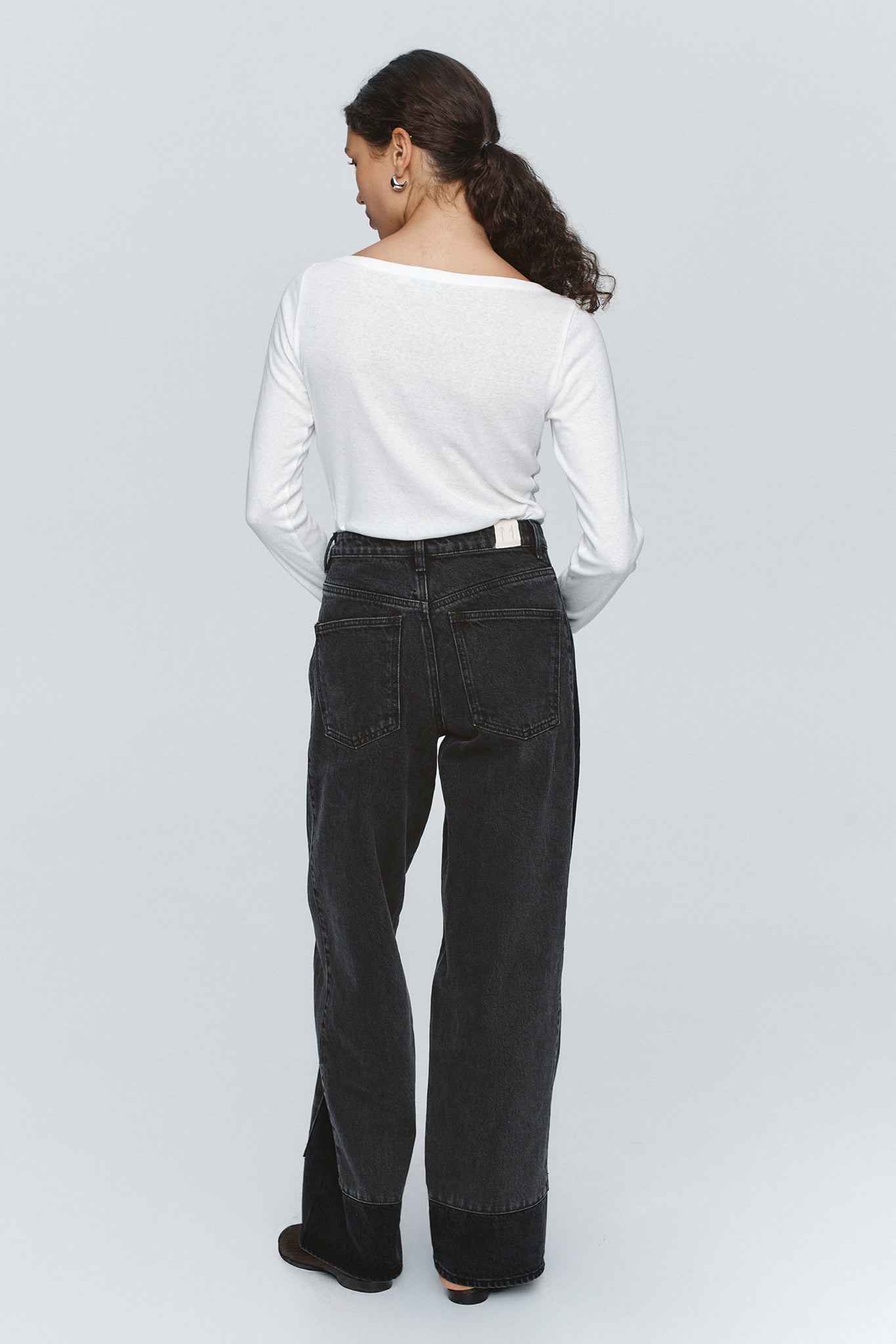 Marle Border Jean // Black, Washed Black