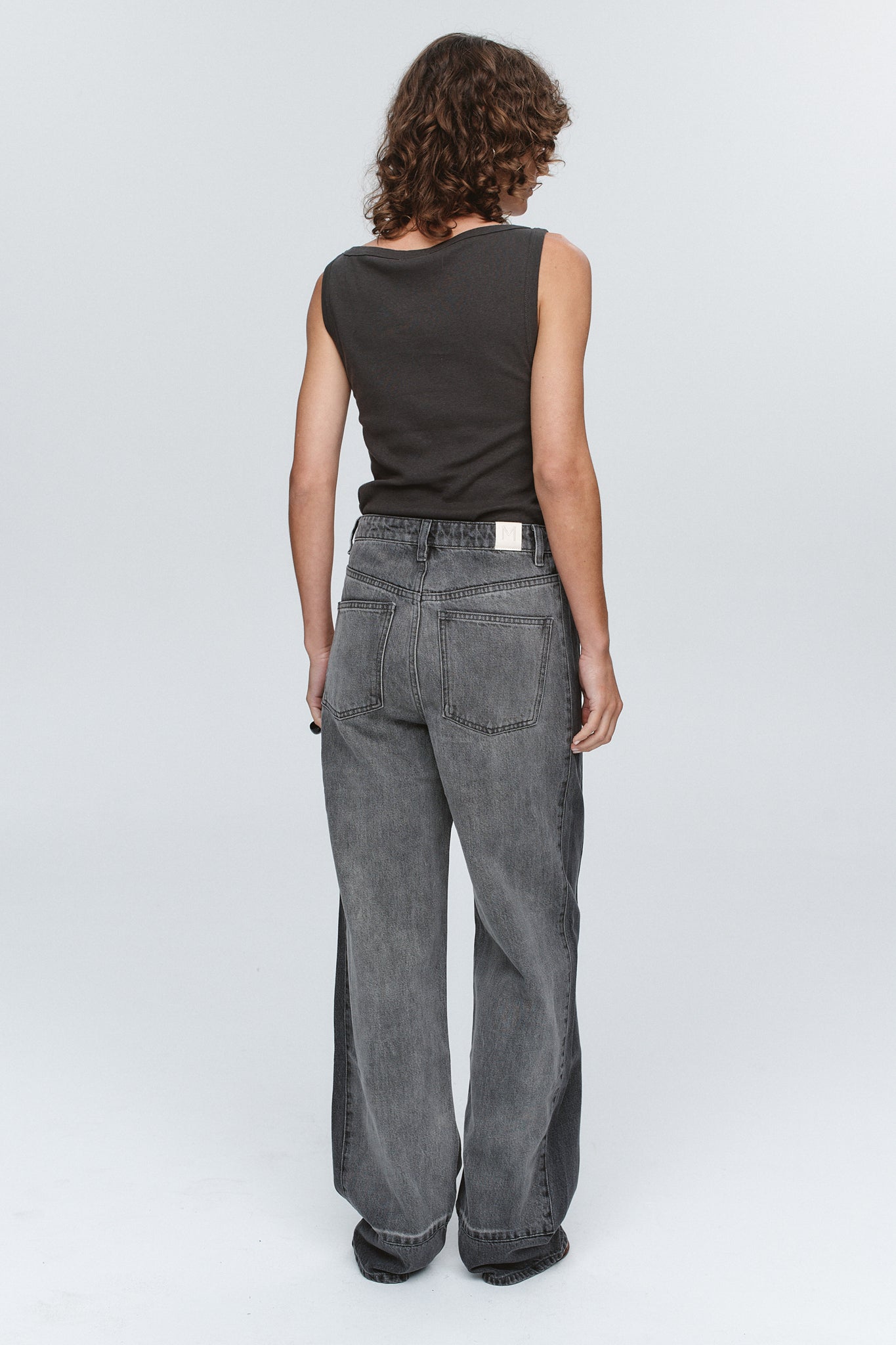 Marle Border Jean // Stone