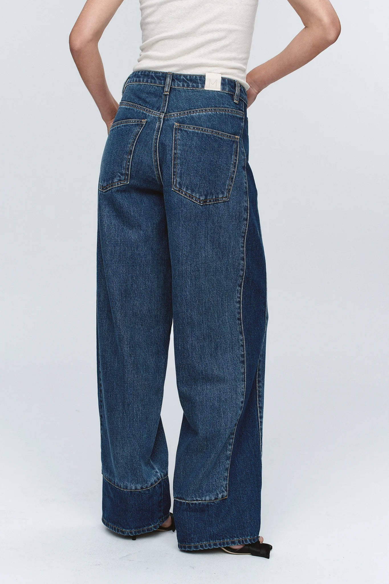 Marle Border Jean // Indigo, Washed Indigo