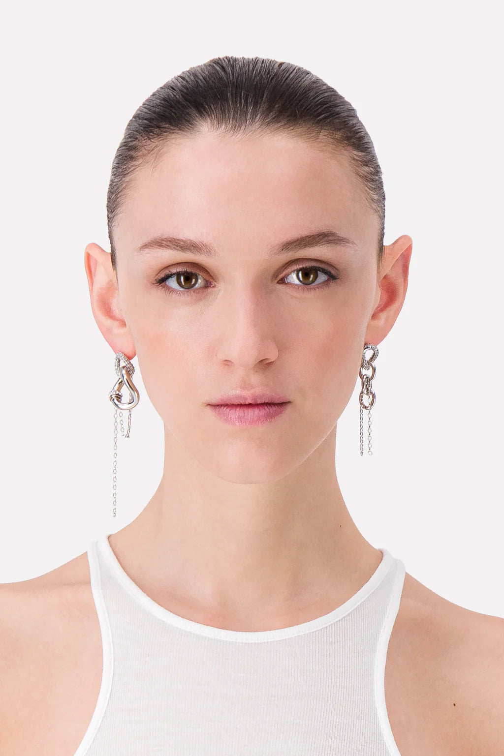 Justine Clenquet Brett Earrings // Silver