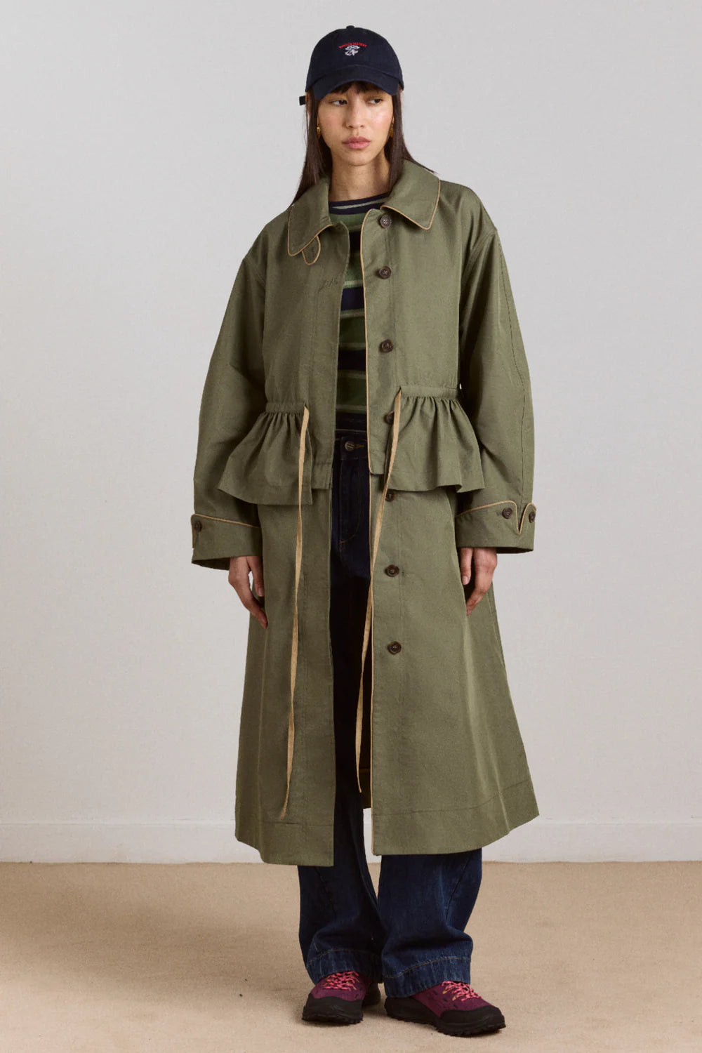 Damson Madder Myrtle Trench // Sage