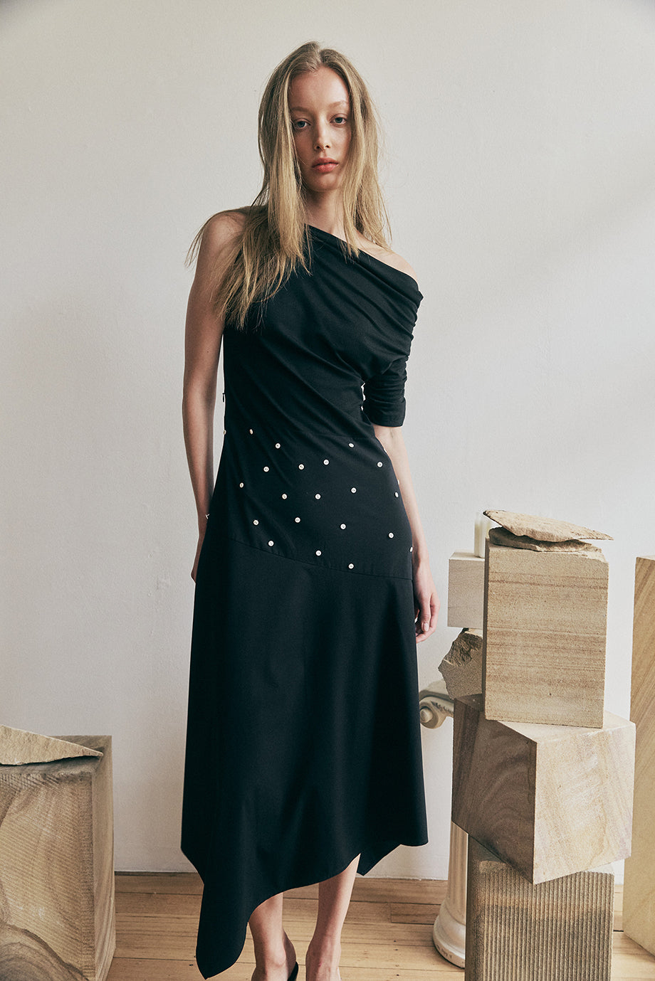 Muse Bela Tiered Dress // Black