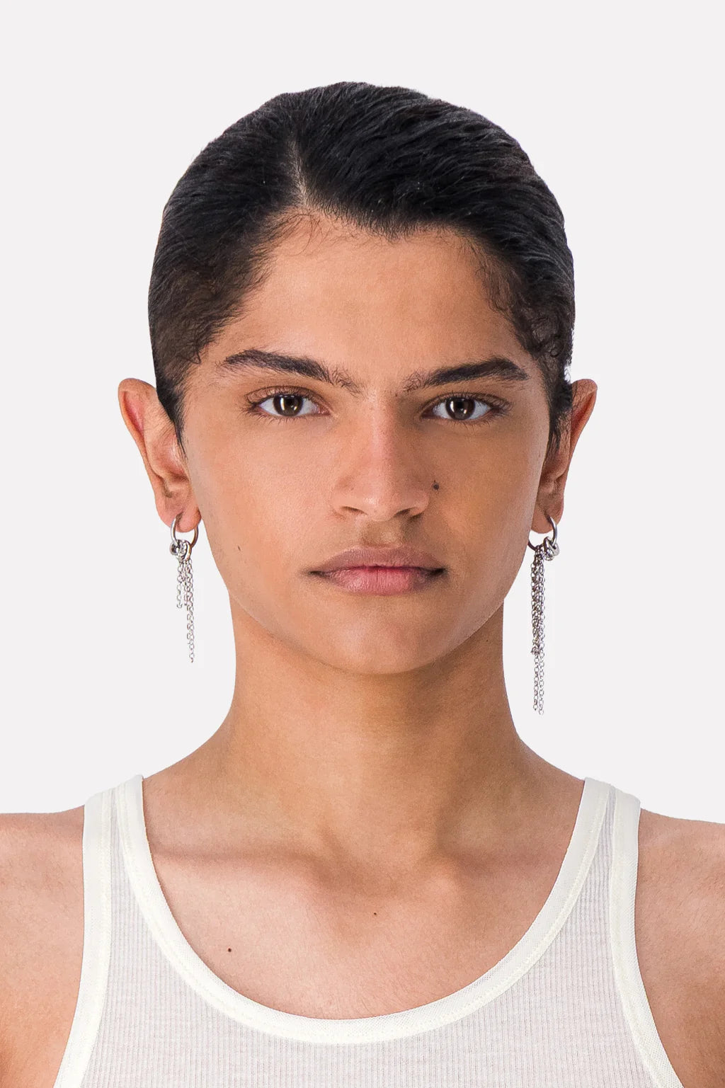 Justine Clenquet Calin Earrings // Silver