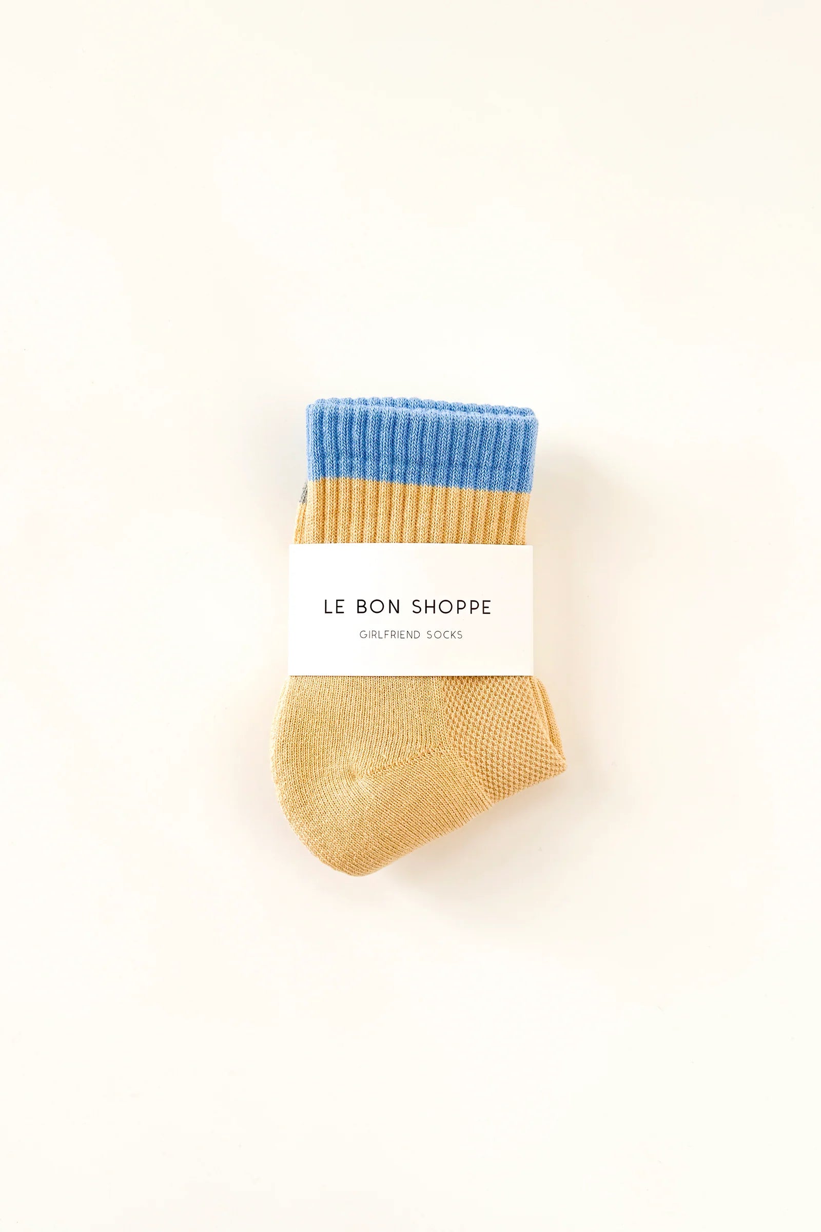 Le Bon Shoppe Girlfriend Socks Colour Block // Yellow, Blue