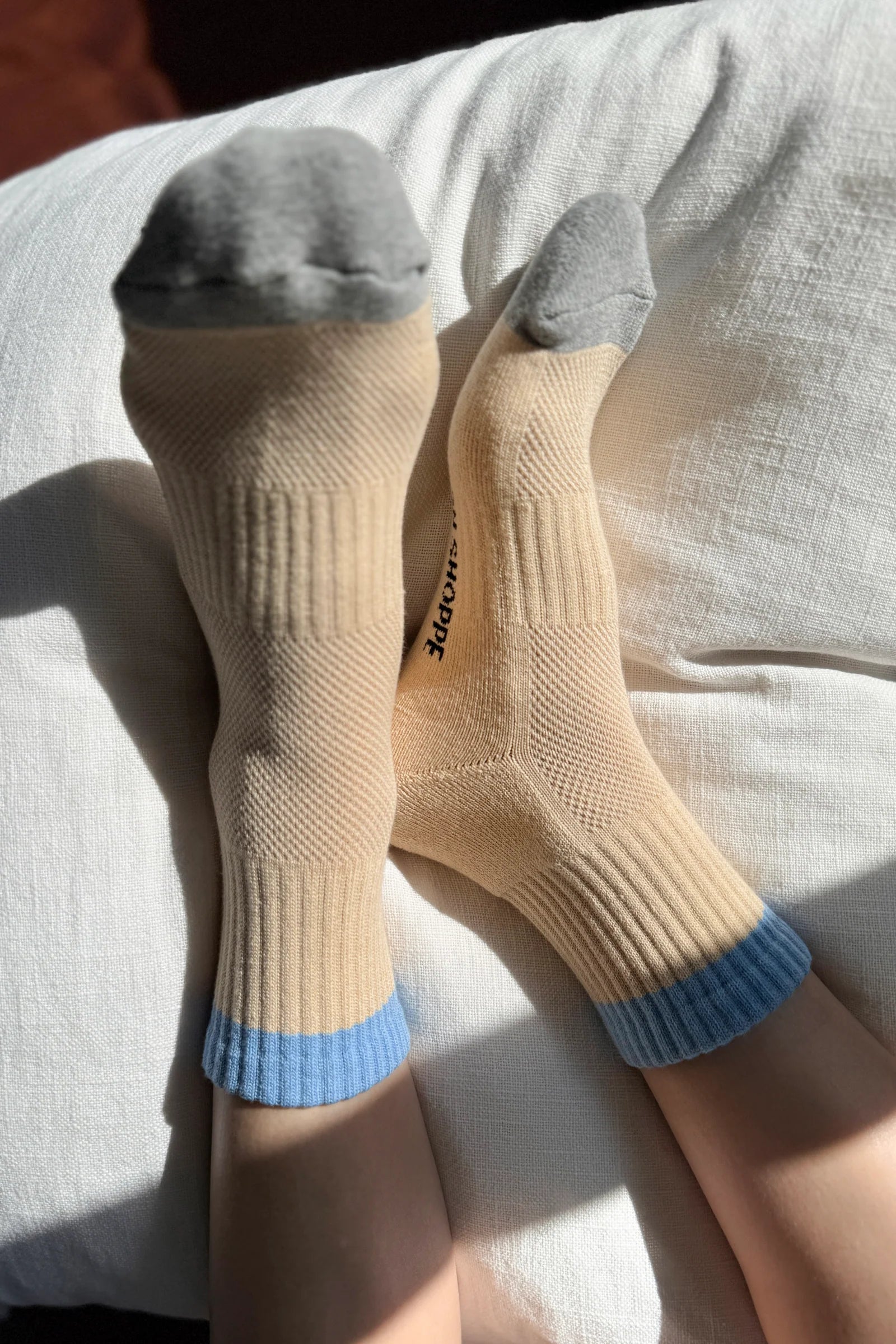 Le Bon Shoppe Girlfriend Socks Colour Block // Yellow, Blue
